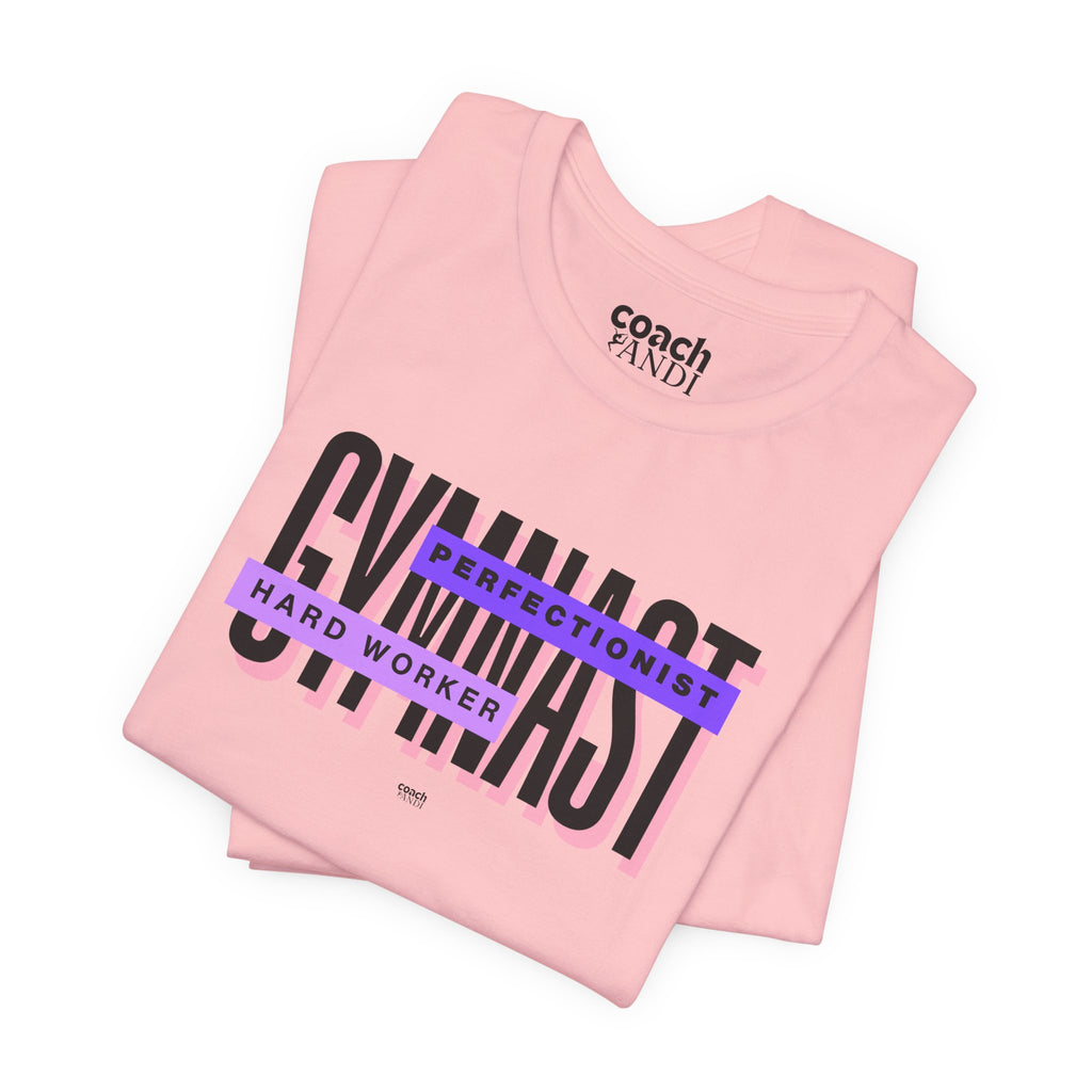 Gymnast Hard Worker Tshirt - Purple (Adult)