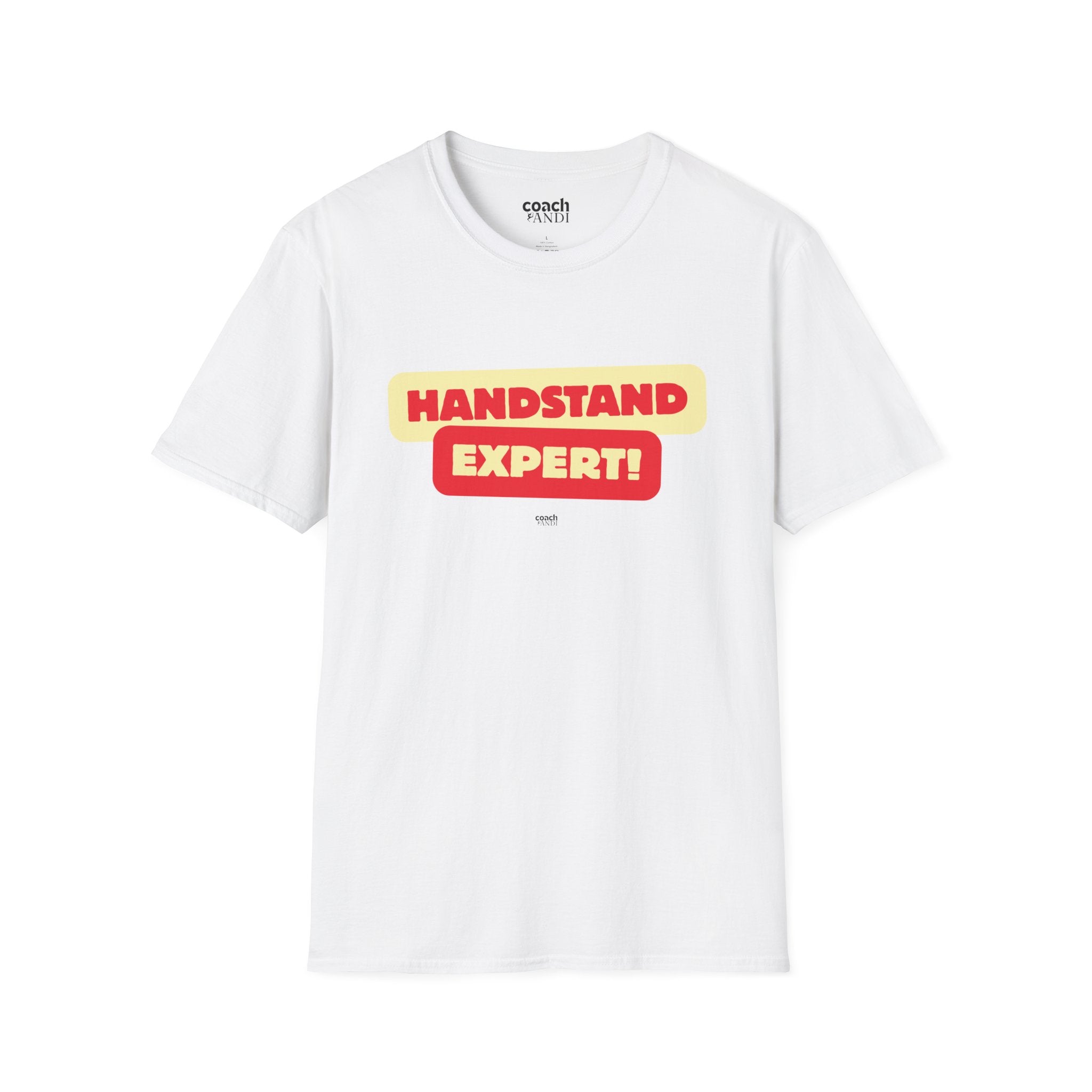 Handstand Expert Tshirt - Red/Yellow (Adult)