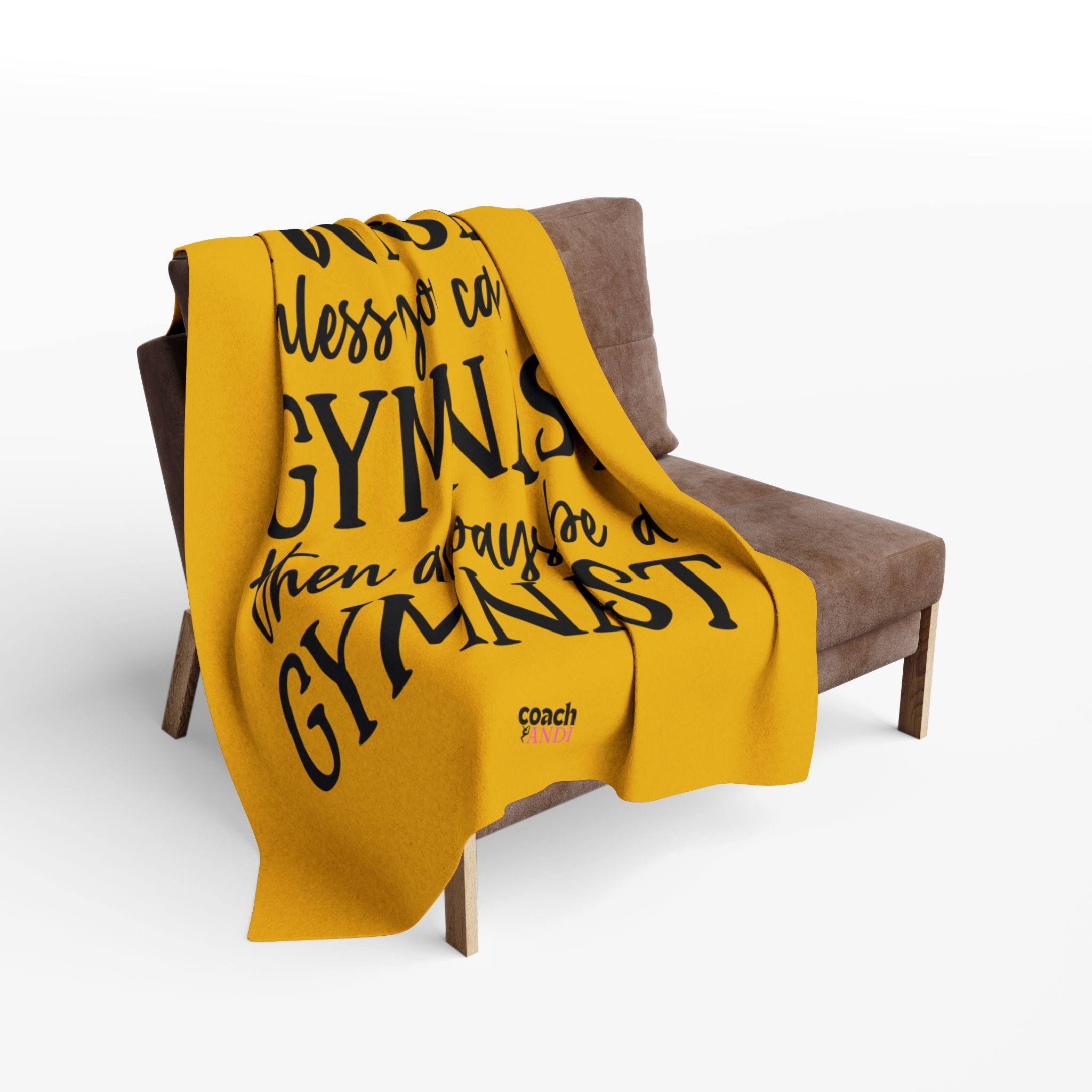 Always Be A Gymnast-Goldenrod (Arctic Fleece Blanket)
