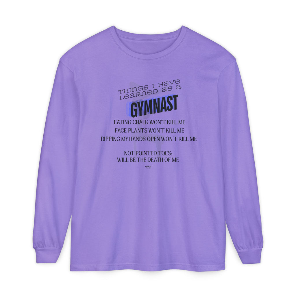 Things I Learned as a Gymnast Long Sleeve Shirt - Blue (Adult)