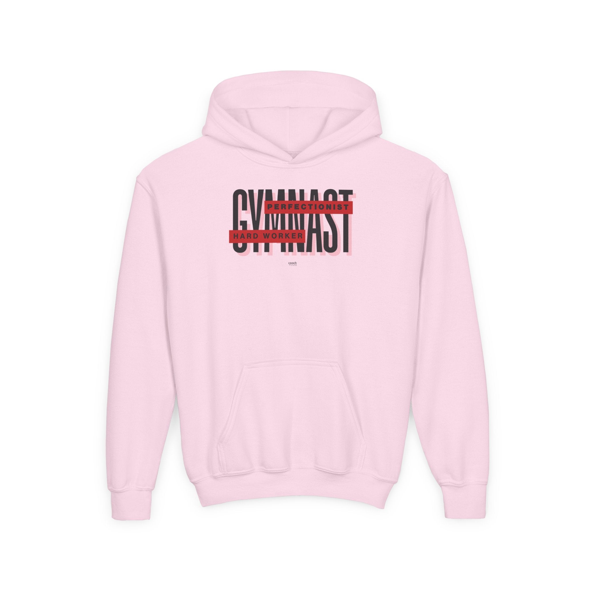 Gymnast Hard Worker Hoodie - Red (Youth)