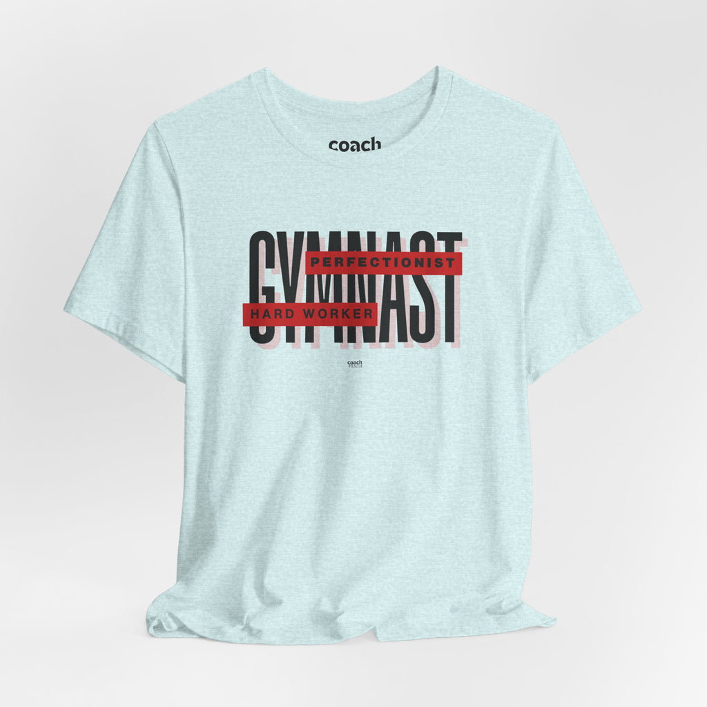 Gymnast Hard Worker Tshirt - Red (Adult)