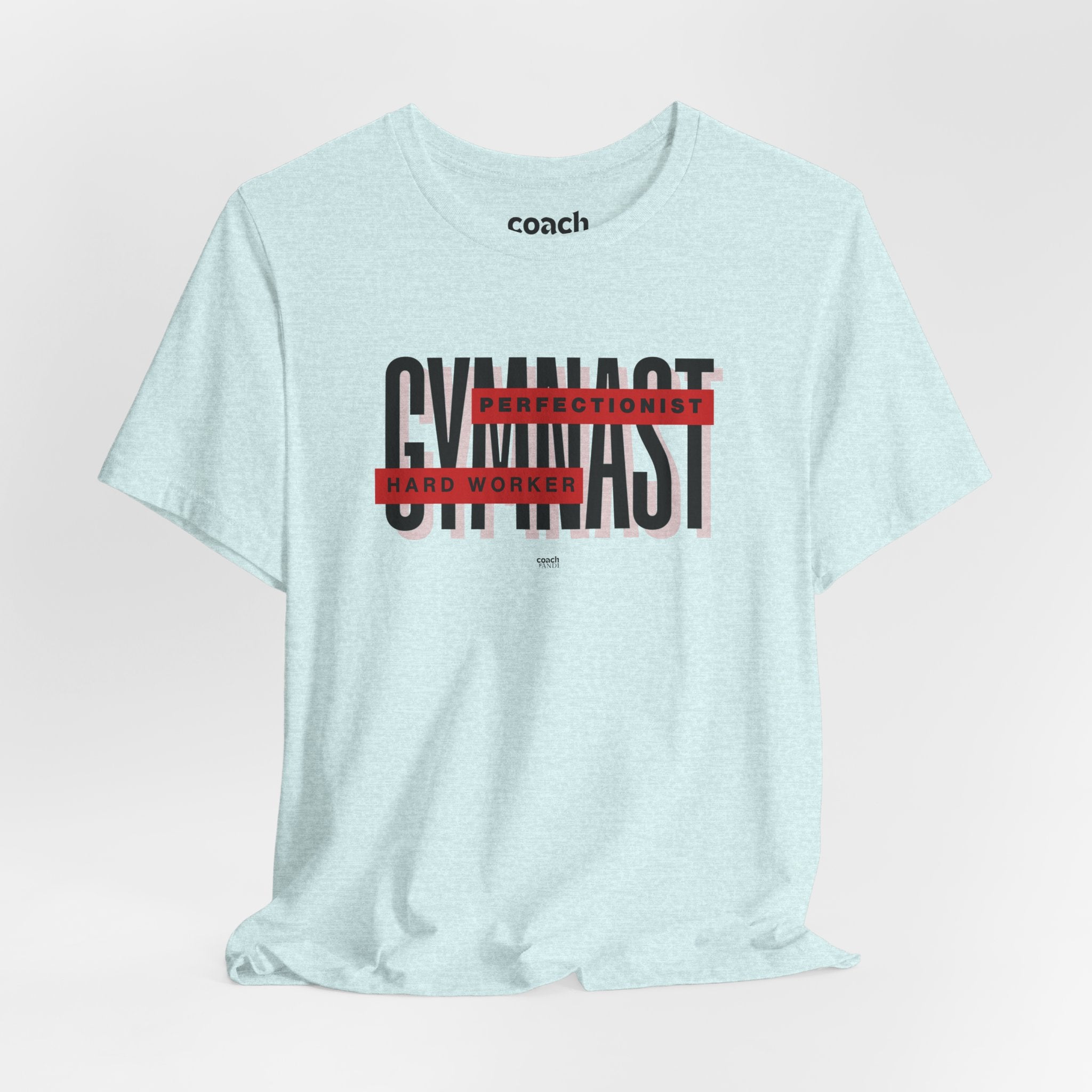 Gymnast Hard Worker Tshirt - Red (Adult)