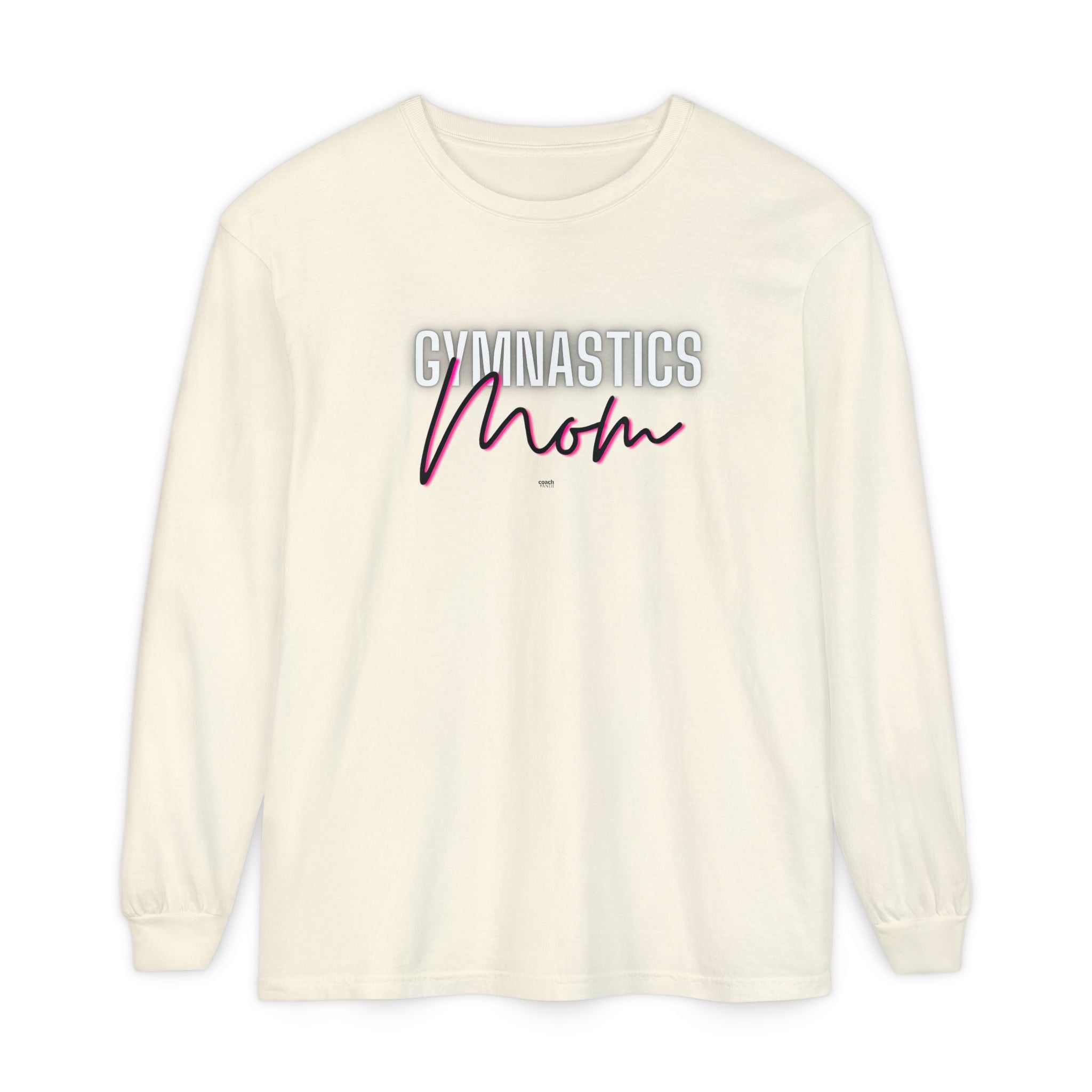 Glow Gym Mom Long Sleeve Shirt - Black/Pink (Adult)