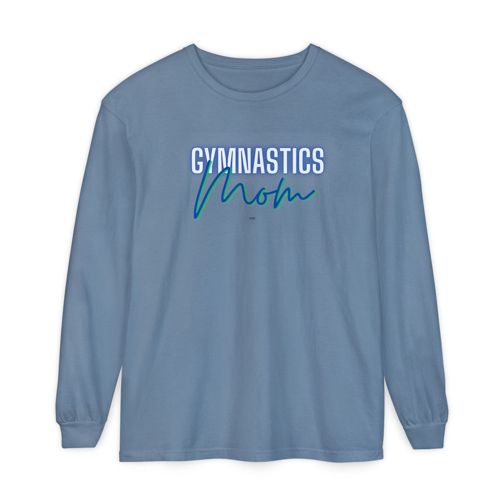 Glow Gym Mom Long Sleeve Shirt - Blue/Green (Adult)