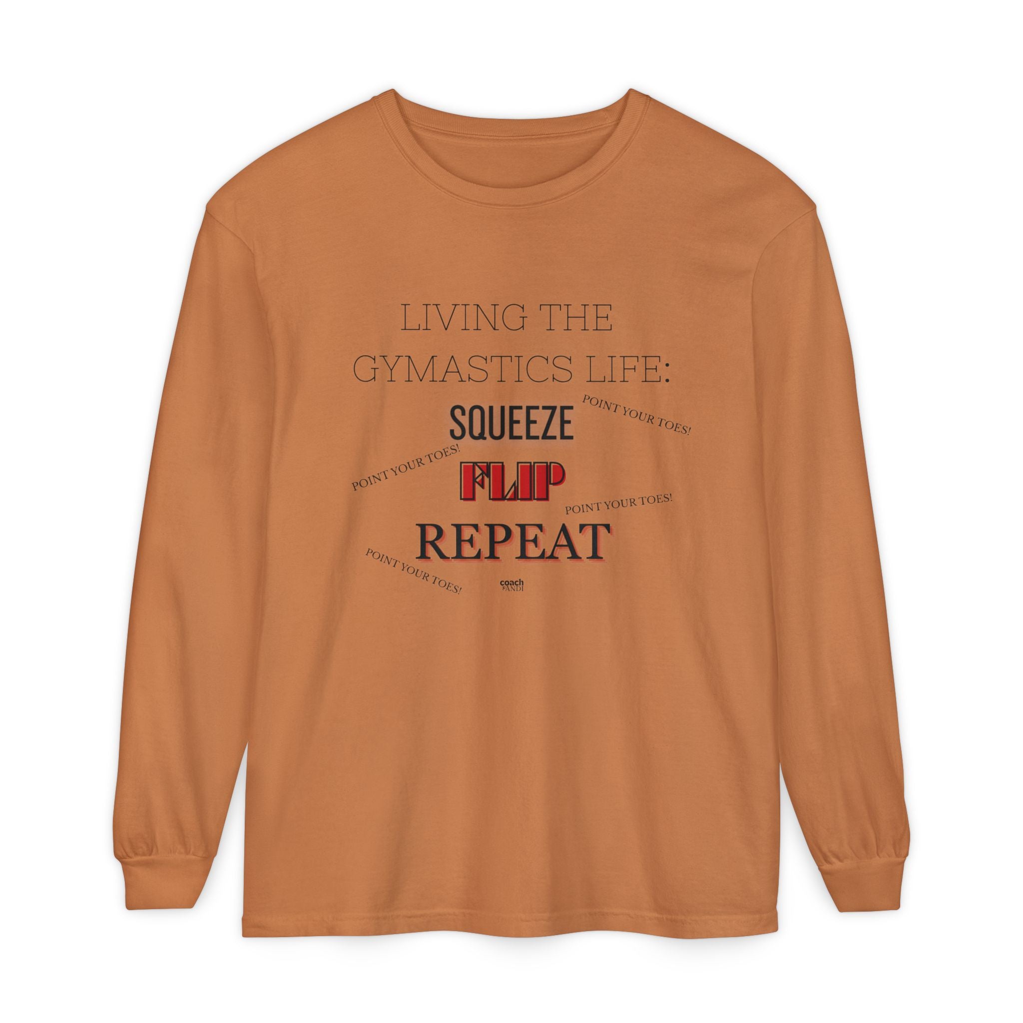 Squeeze Flip Repeat - Red (Adult Longsleeve Shirt)