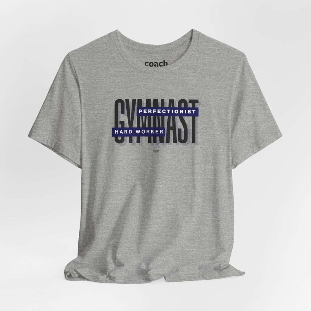 Gymnast Hard Worker Tshirt - Blue (Adult)