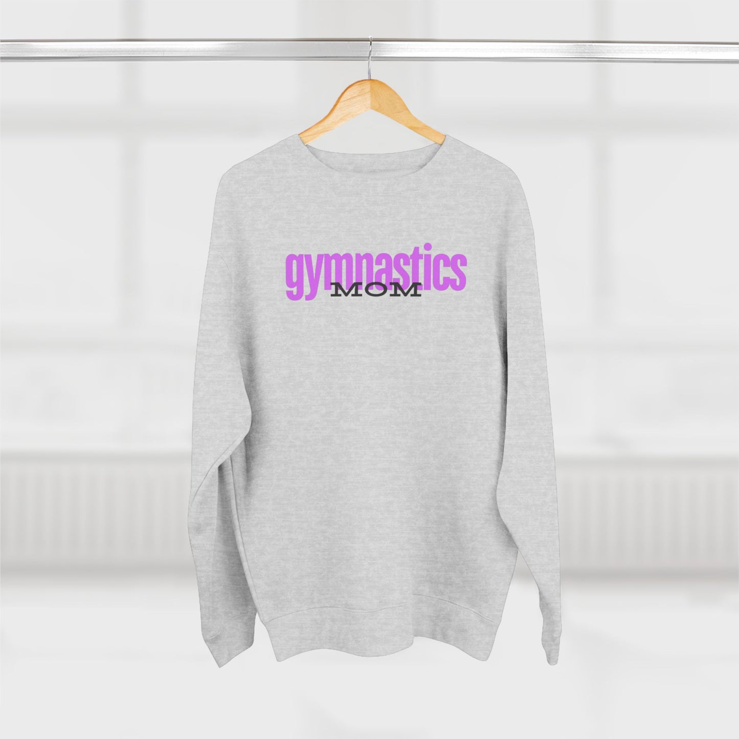 Gymnastics Mom-Fuscia (Adult Crewneck)