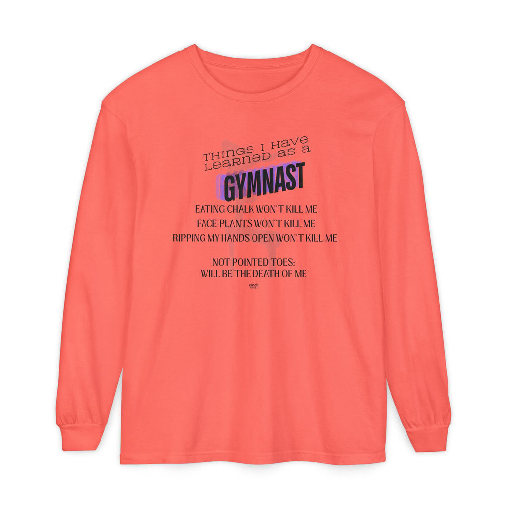Things I Learned as a Gymnast Long Sleeve Shirt - Blue (Adult)