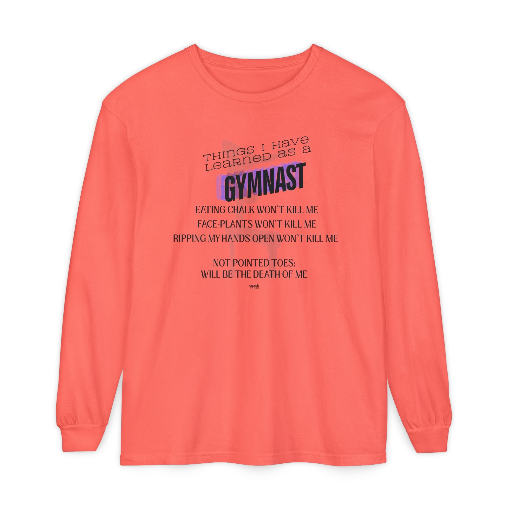 Things I Learned as a Gymnast Long Sleeve Shirt - Blue (Adult)