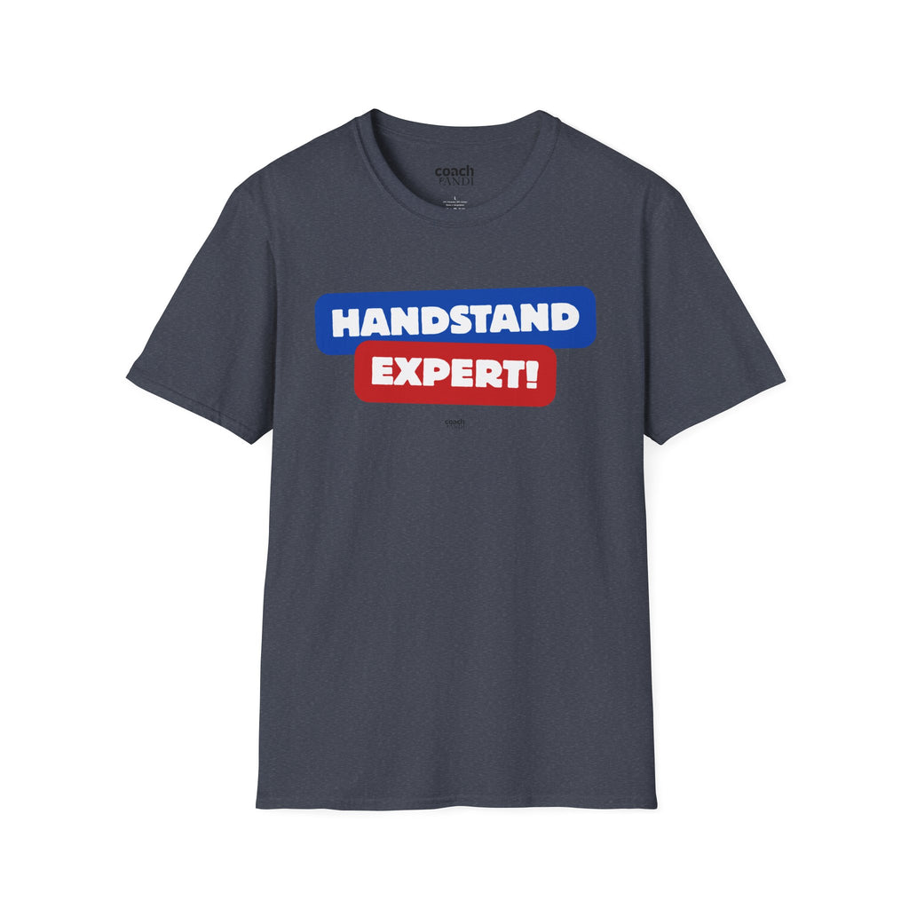 Handstand Expert Tshirt - Red/Blue (Adult)