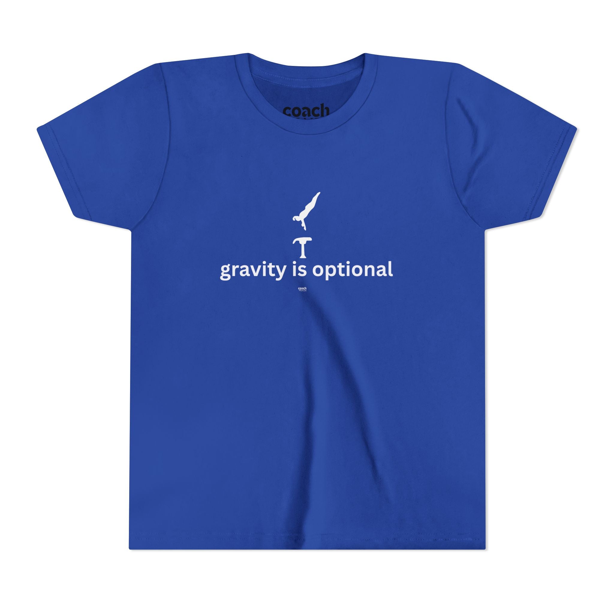 Gravity is Optional Tshirt - White Font (Youth)