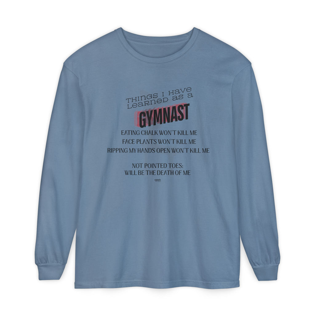 Things I Learned as a Gymnast Long Sleeve Shirt - Red (Adult)