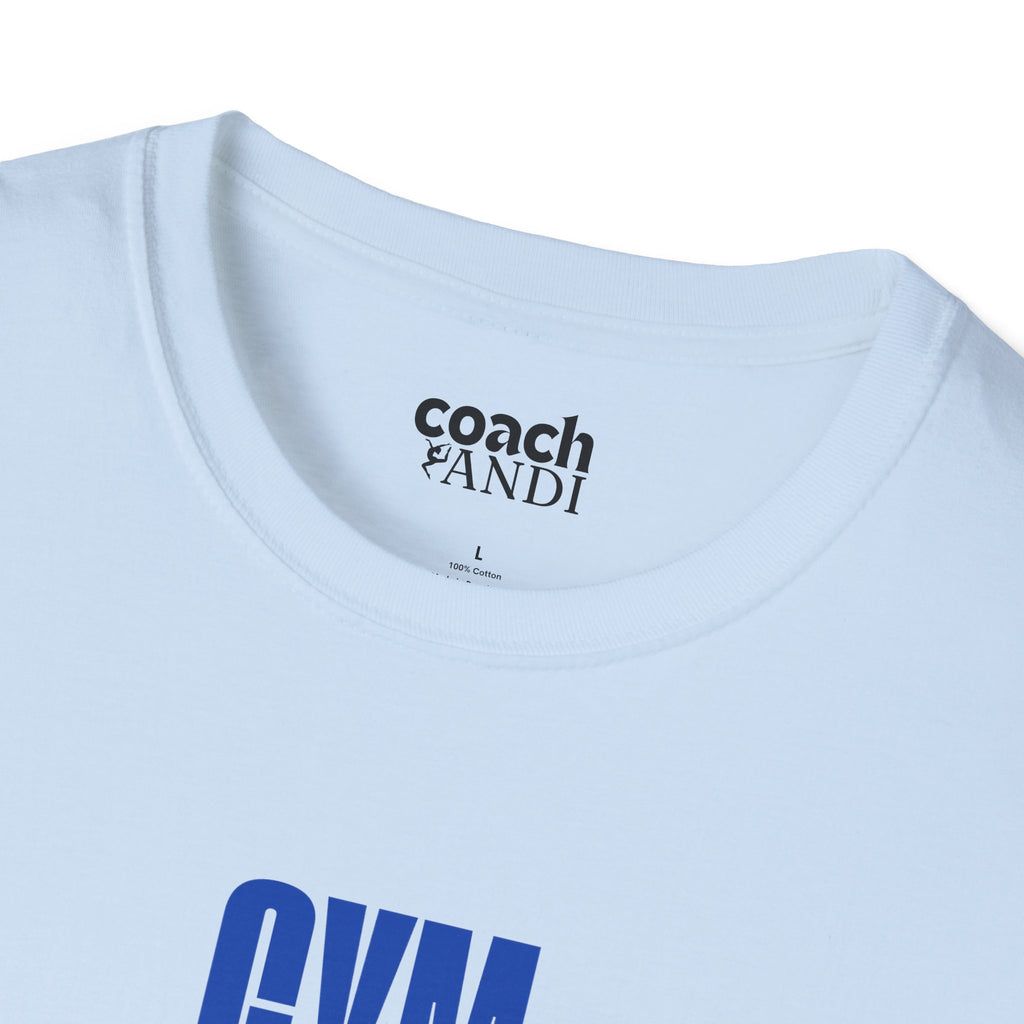 GYMnastics Tshirt - Blue/Lime (Adult)