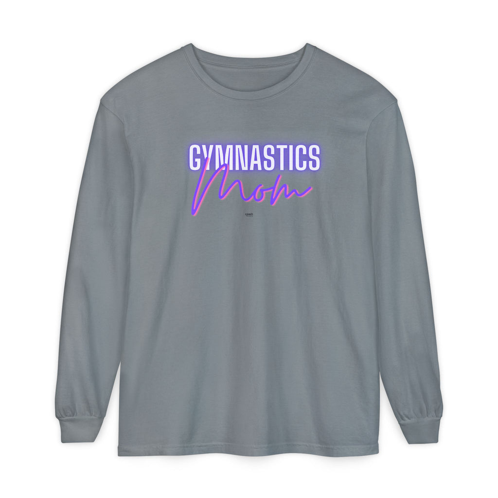 Glow Gym Mom Long Sleeve Shirt - Purple/Pink (Adult)