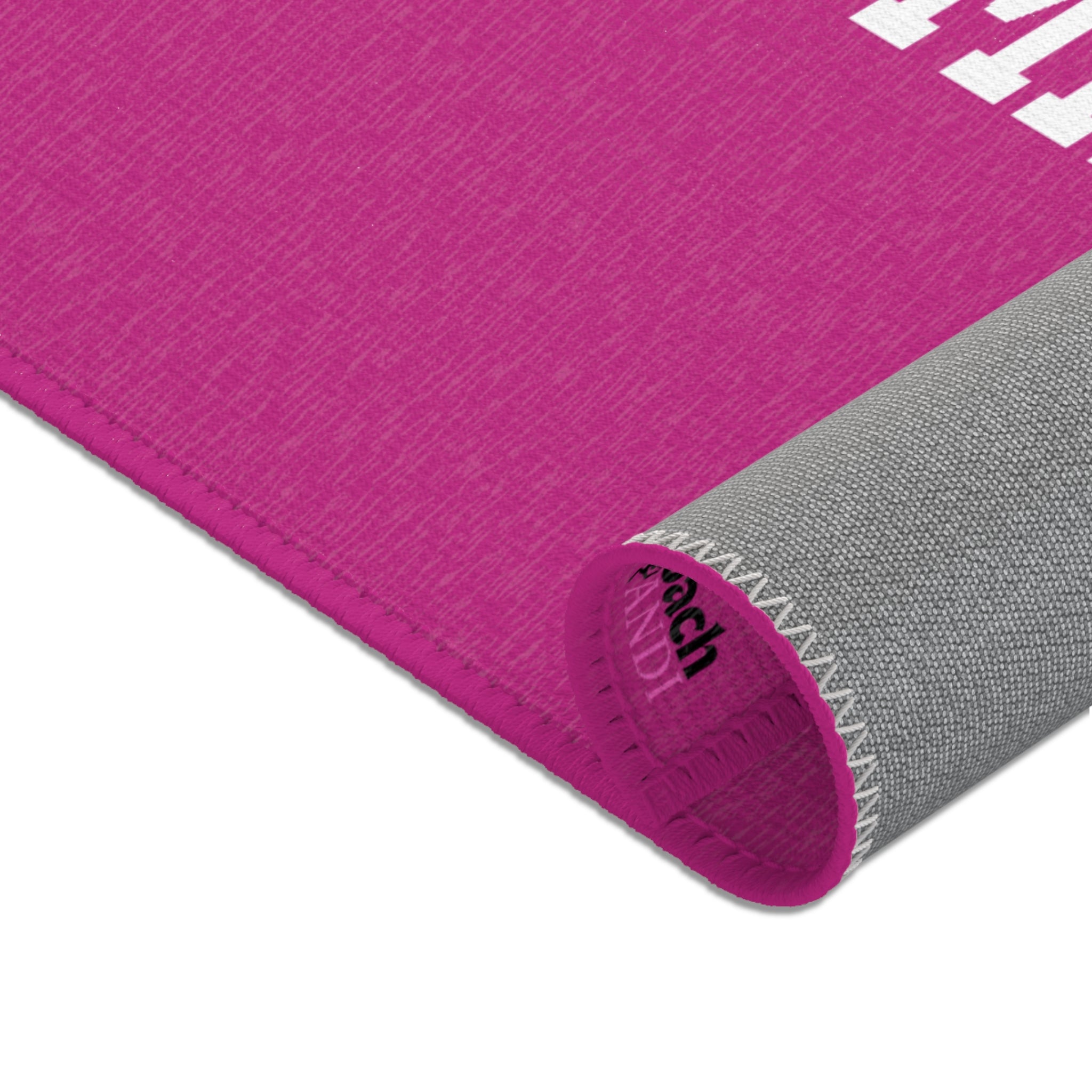 Peace, Love, Gymnastics-Pink (Area Rugs)