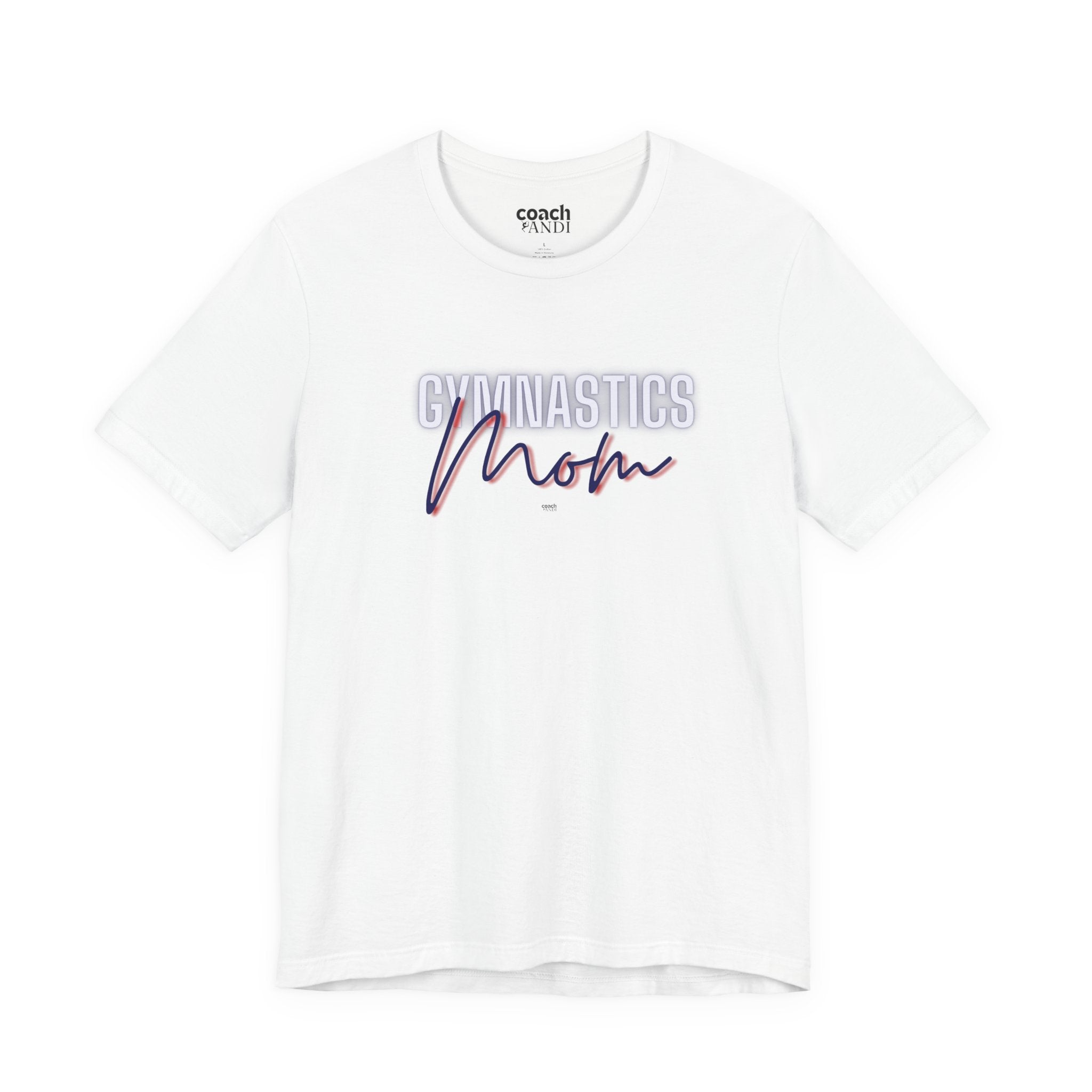 Glow Gym Mom Tshirt - Blue/Red (Adult)