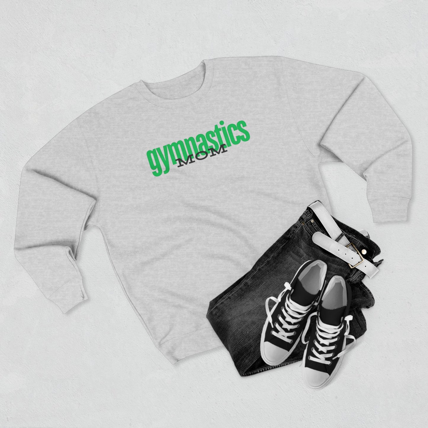 Gymnastics Mom-Green (Adult Crewneck)