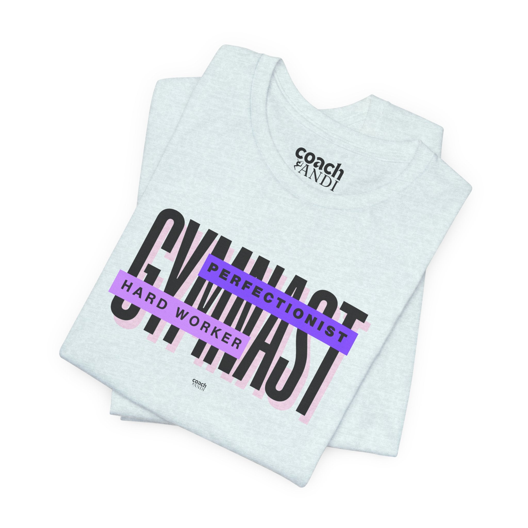 Gymnast Hard Worker Tshirt - Purple (Adult)