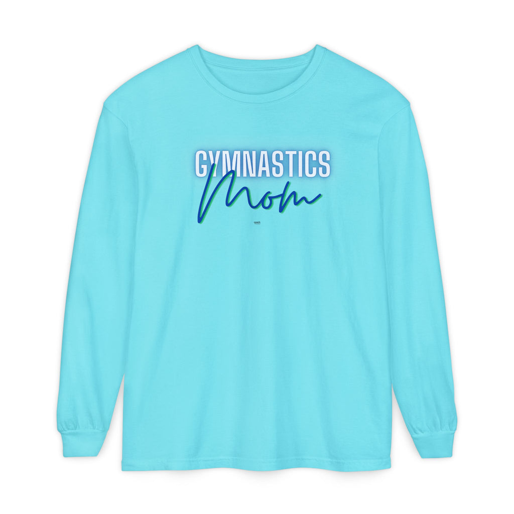 Glow Gym Mom Long Sleeve Shirt - Blue/Green (Adult)