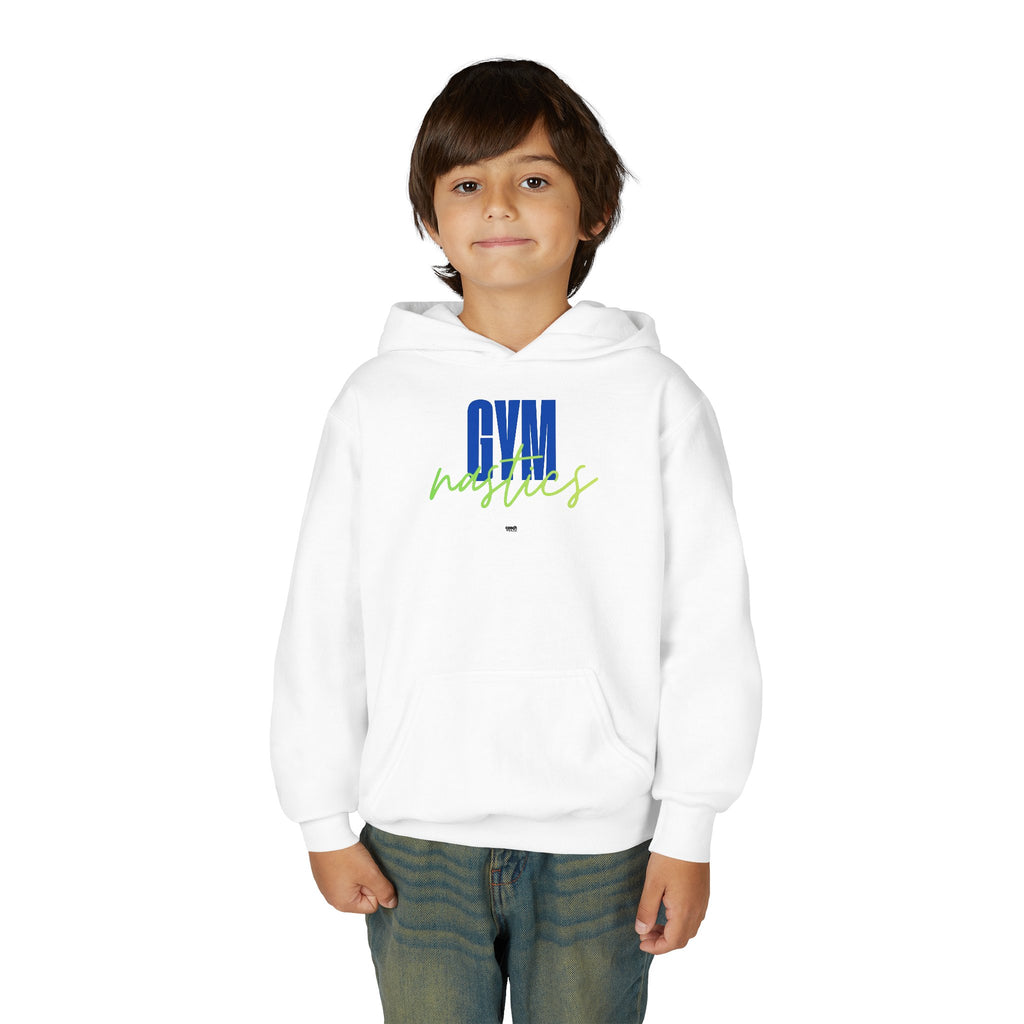 GYMnastics Hoodie - Blue/Lime (Youth)