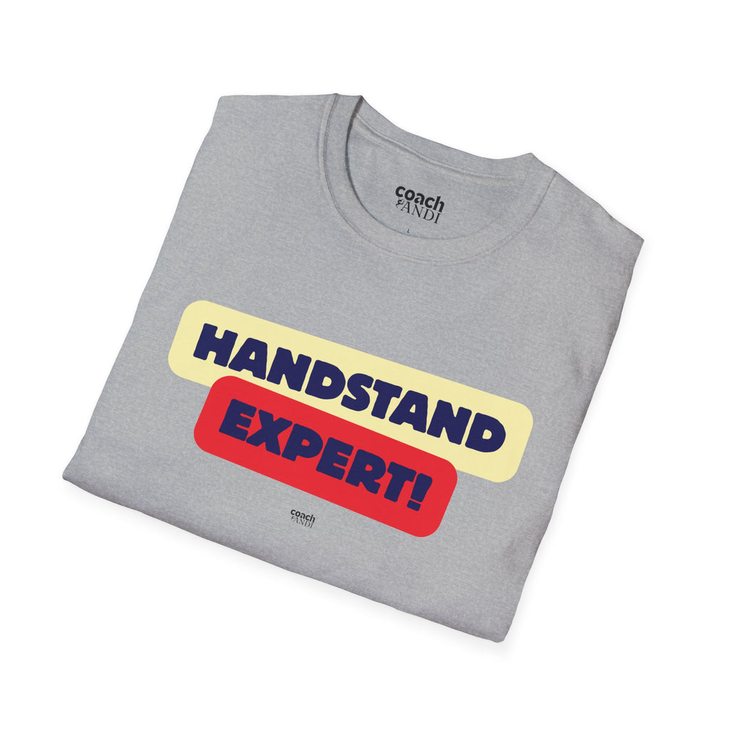 Handstand Expert Tshirt - Red/Navy (Adult)