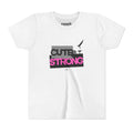 Cute & Strong Youth Short Sleeve Tee - Pink/Black
