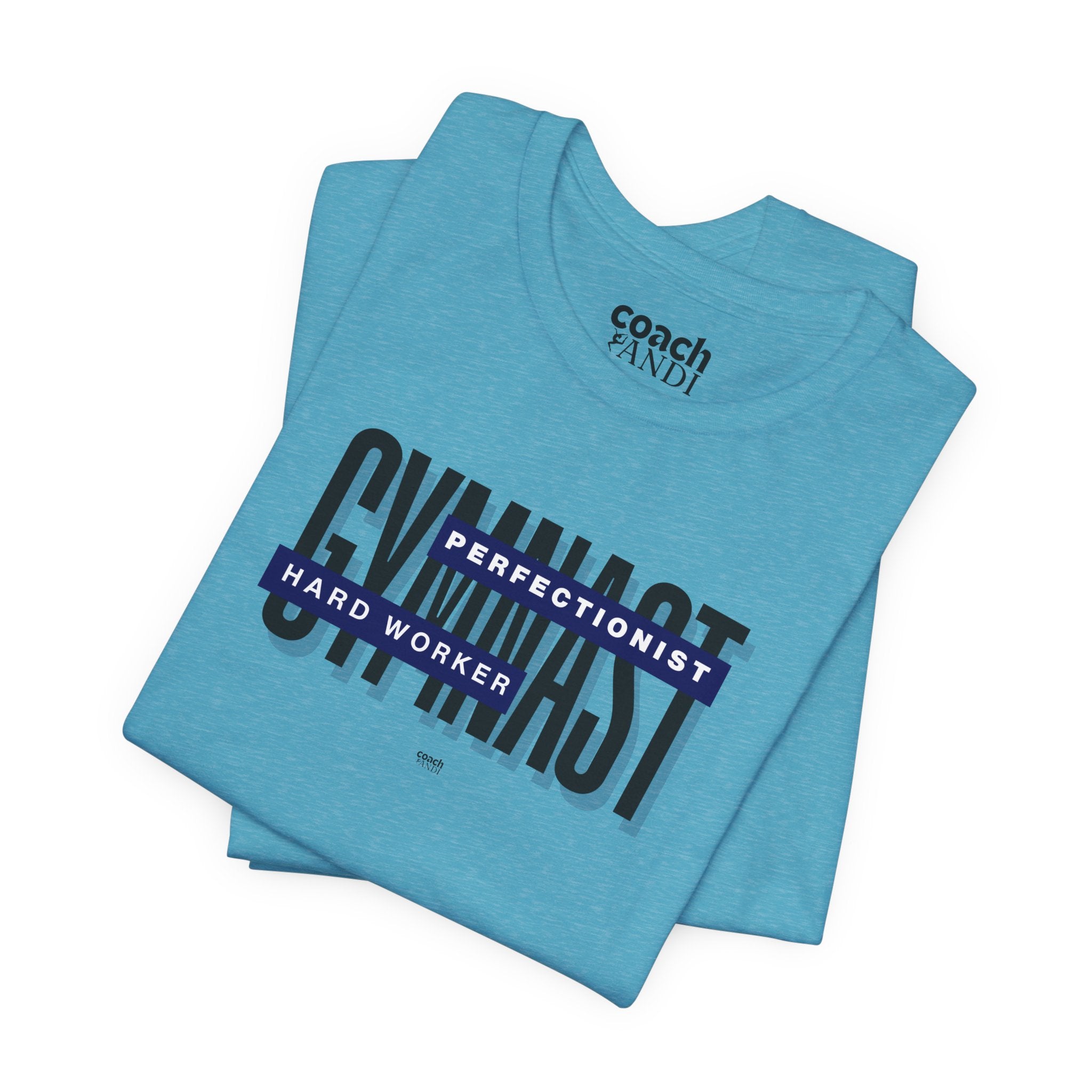 Gymnast Hard Worker Tshirt - Blue (Adult)