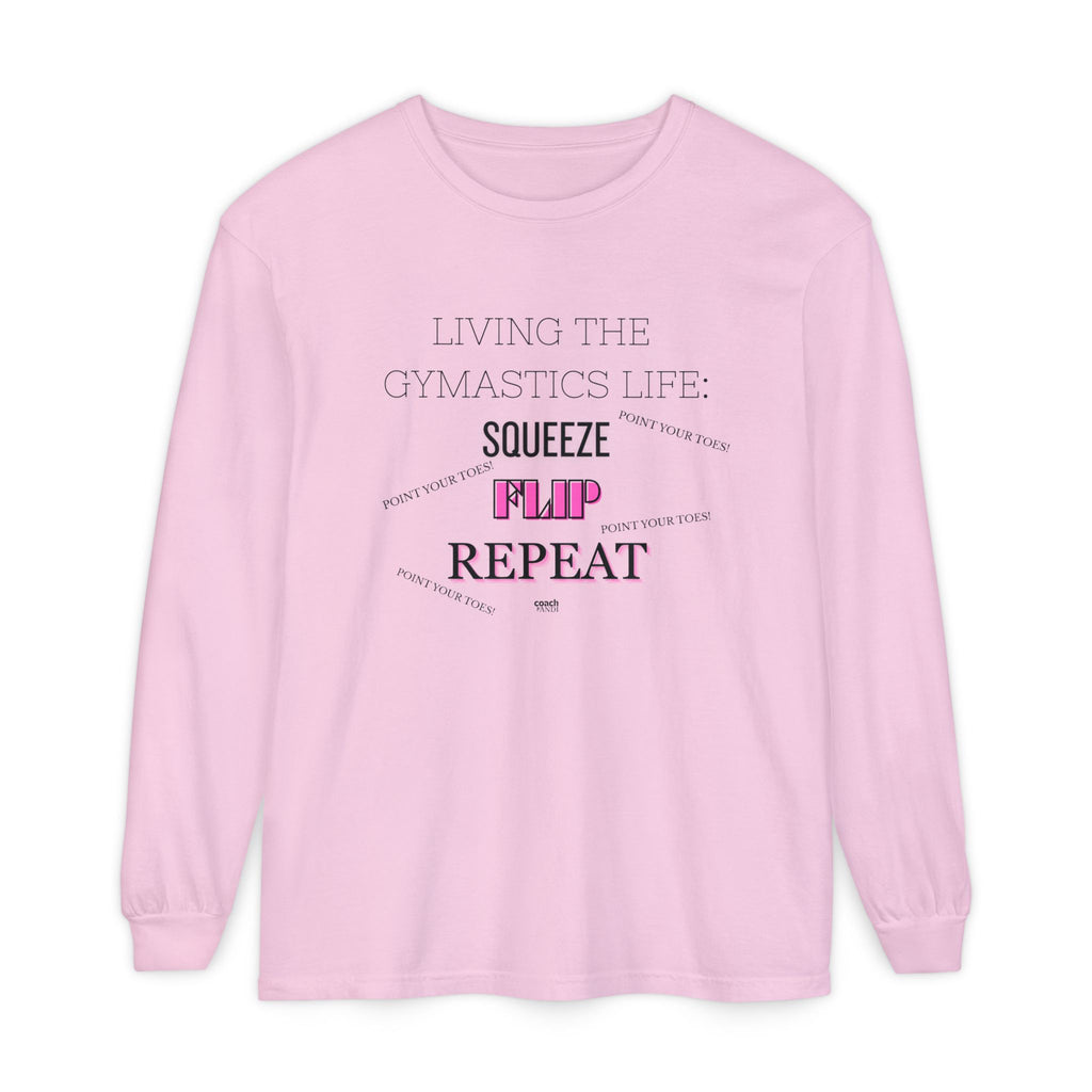 Squeeze Flip Repeat -Pink (Adult Longsleeve Shirt)