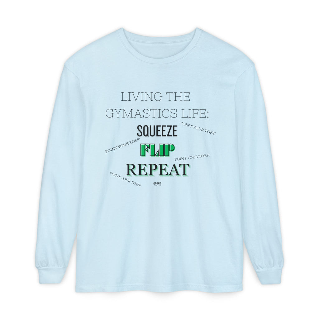 Squeeze Flip Repeat -Green (Adult Longsleeve Shirt)