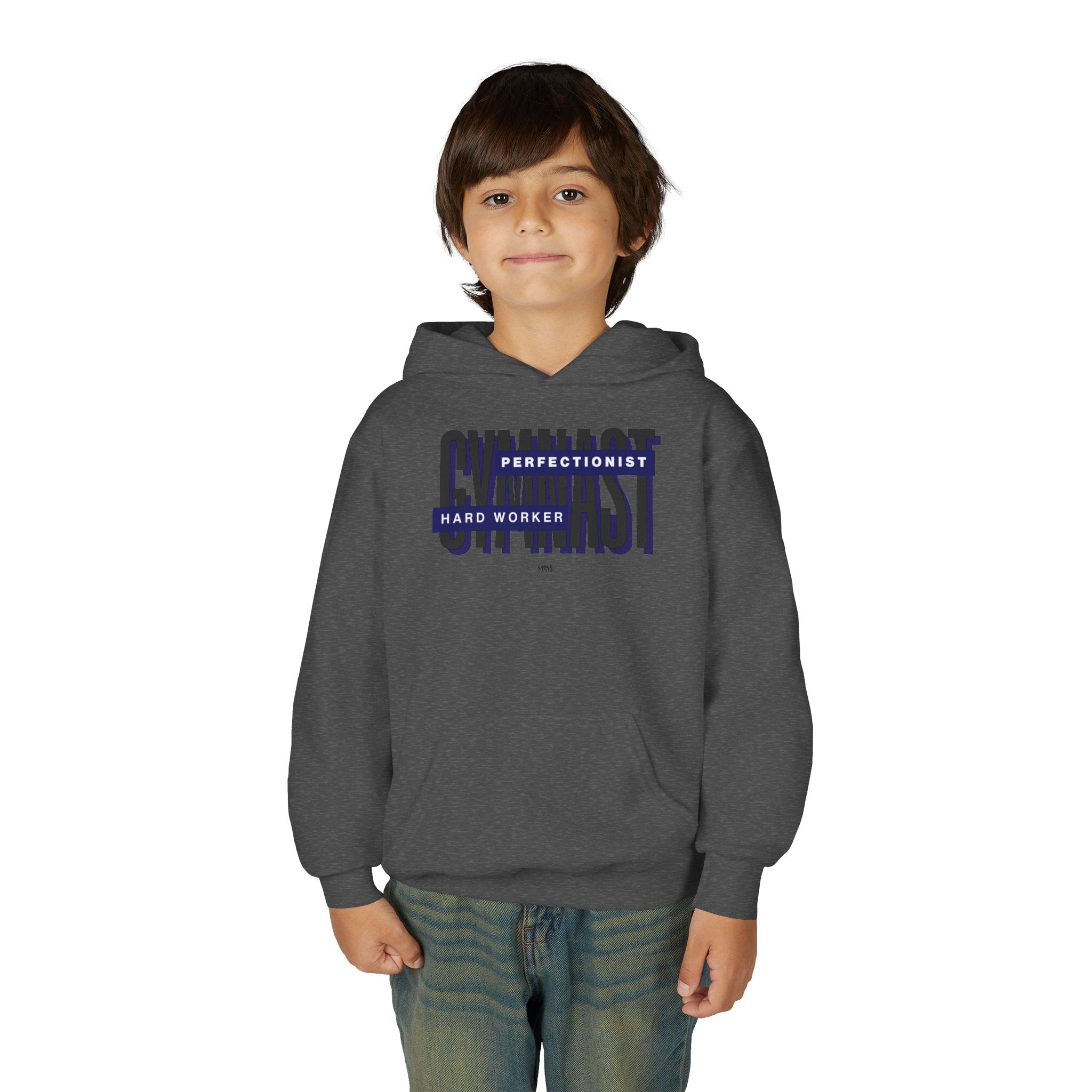 Gymnast Hard Worker Hoodie - Navy (Youth)