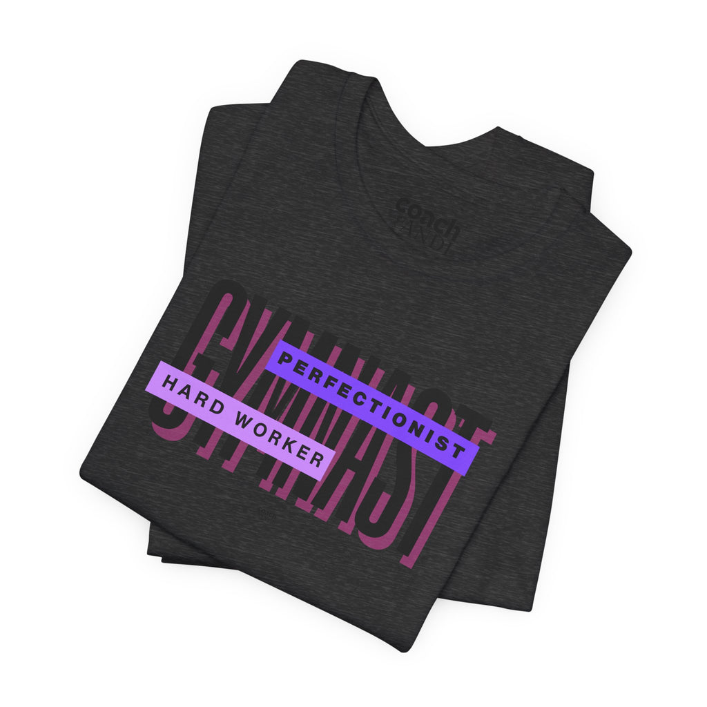 Gymnast Hard Worker Tshirt - Purple (Adult)