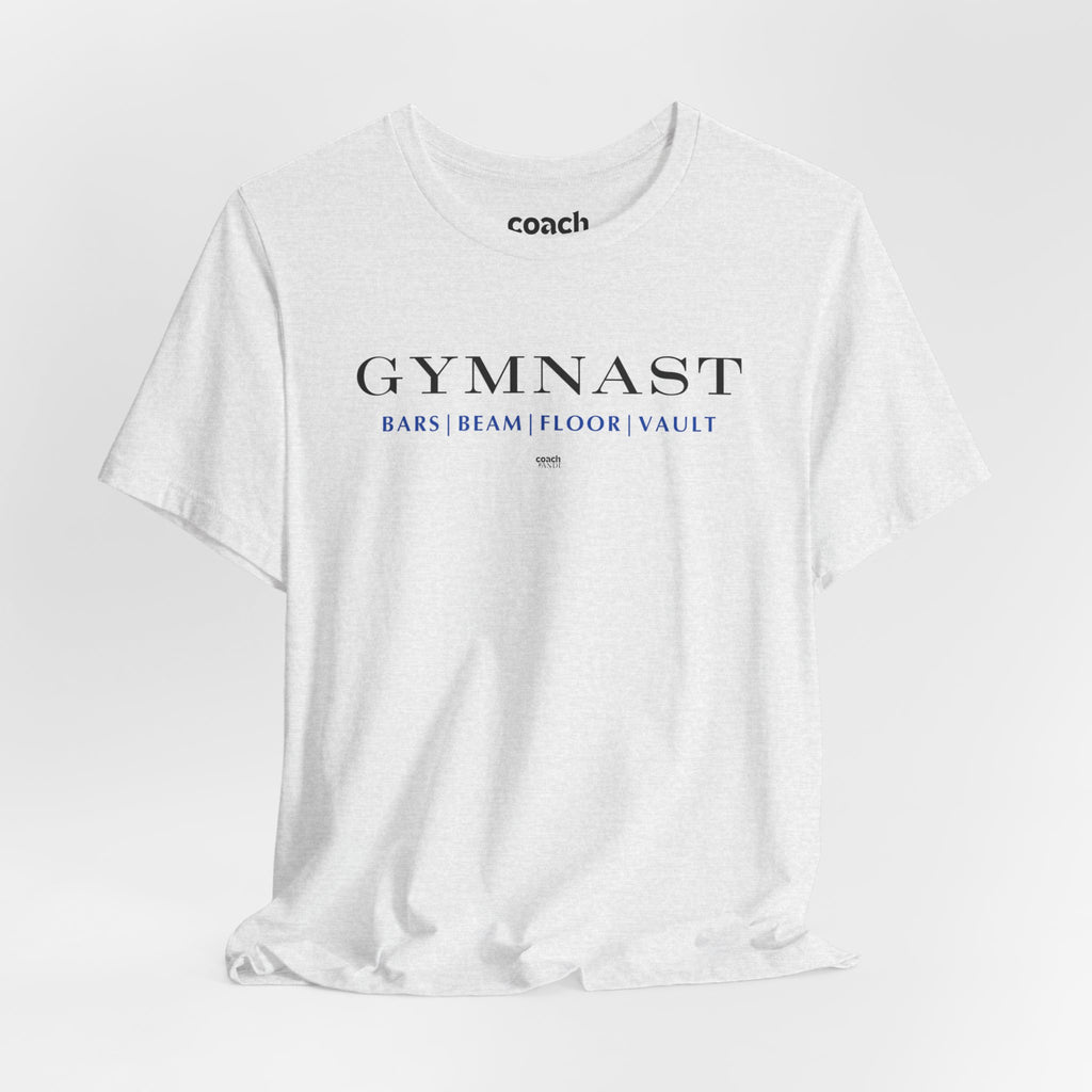 GYMNAST (Bars Beam Floor Vault) Tshirt - Blue (Adult)