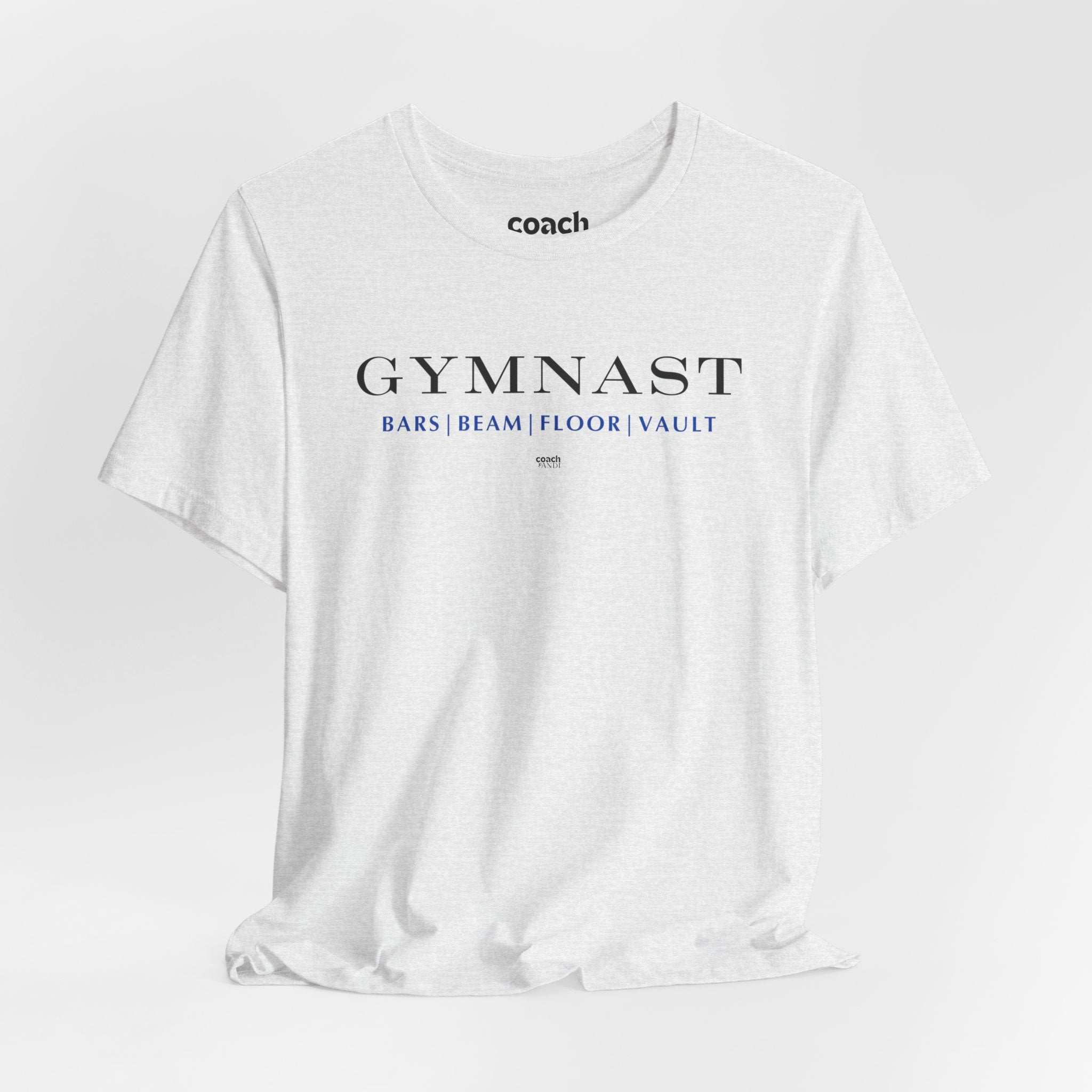 GYMNAST (Bars Beam Floor Vault) Tshirt - Blue (Adult)