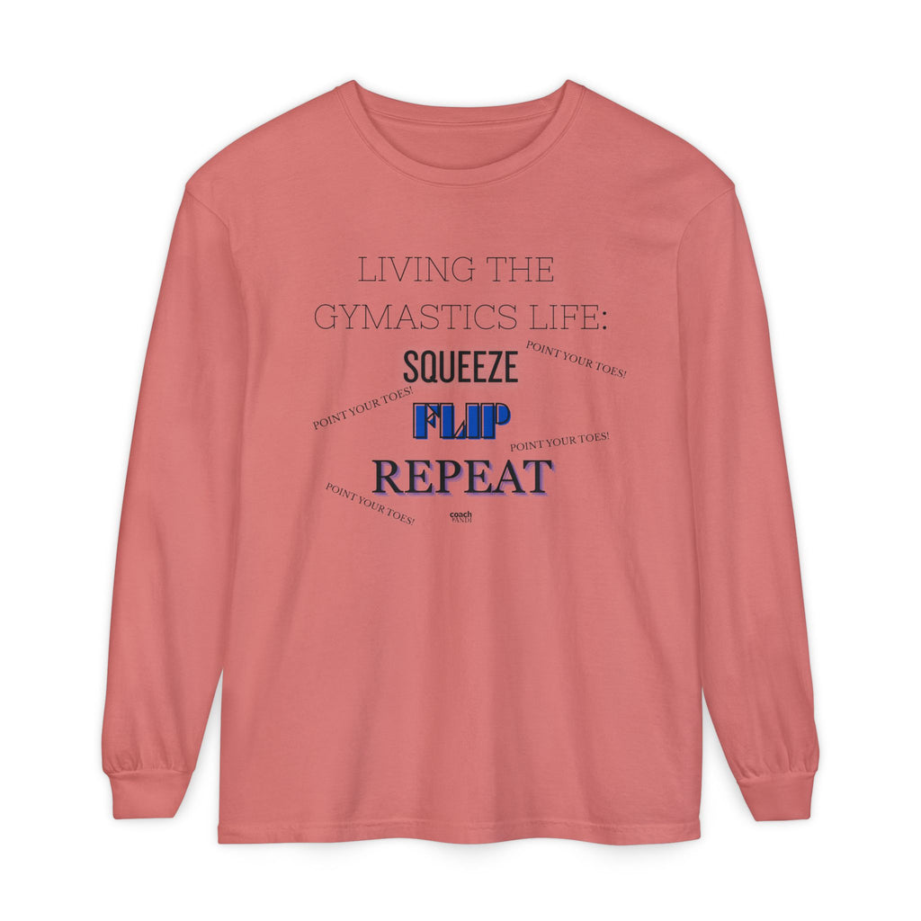 Squeeze Flip Repeat - Blue (Adult Longsleeve Shirt)