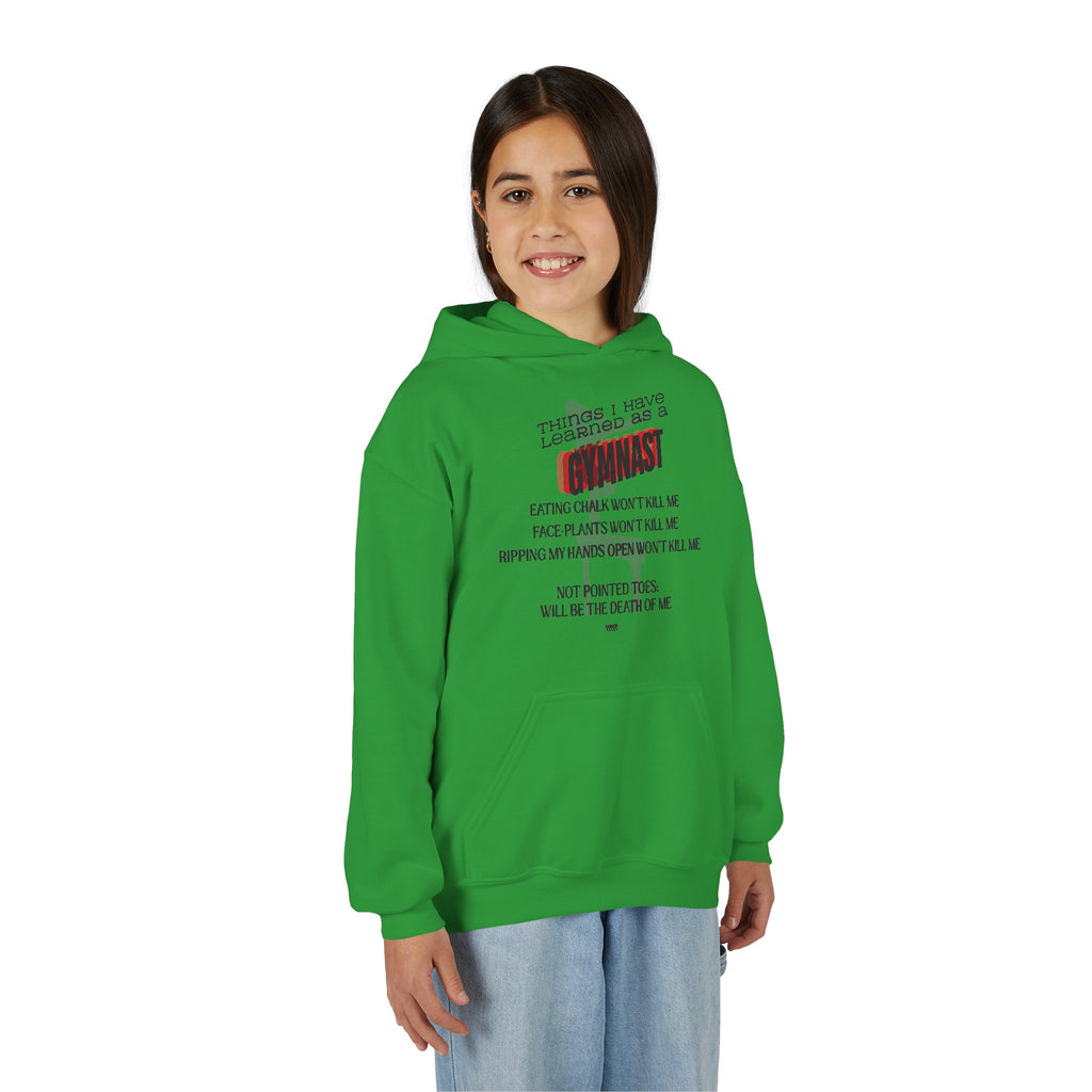 Things I learned as a Gymnast Hoodie - Red (Youth)