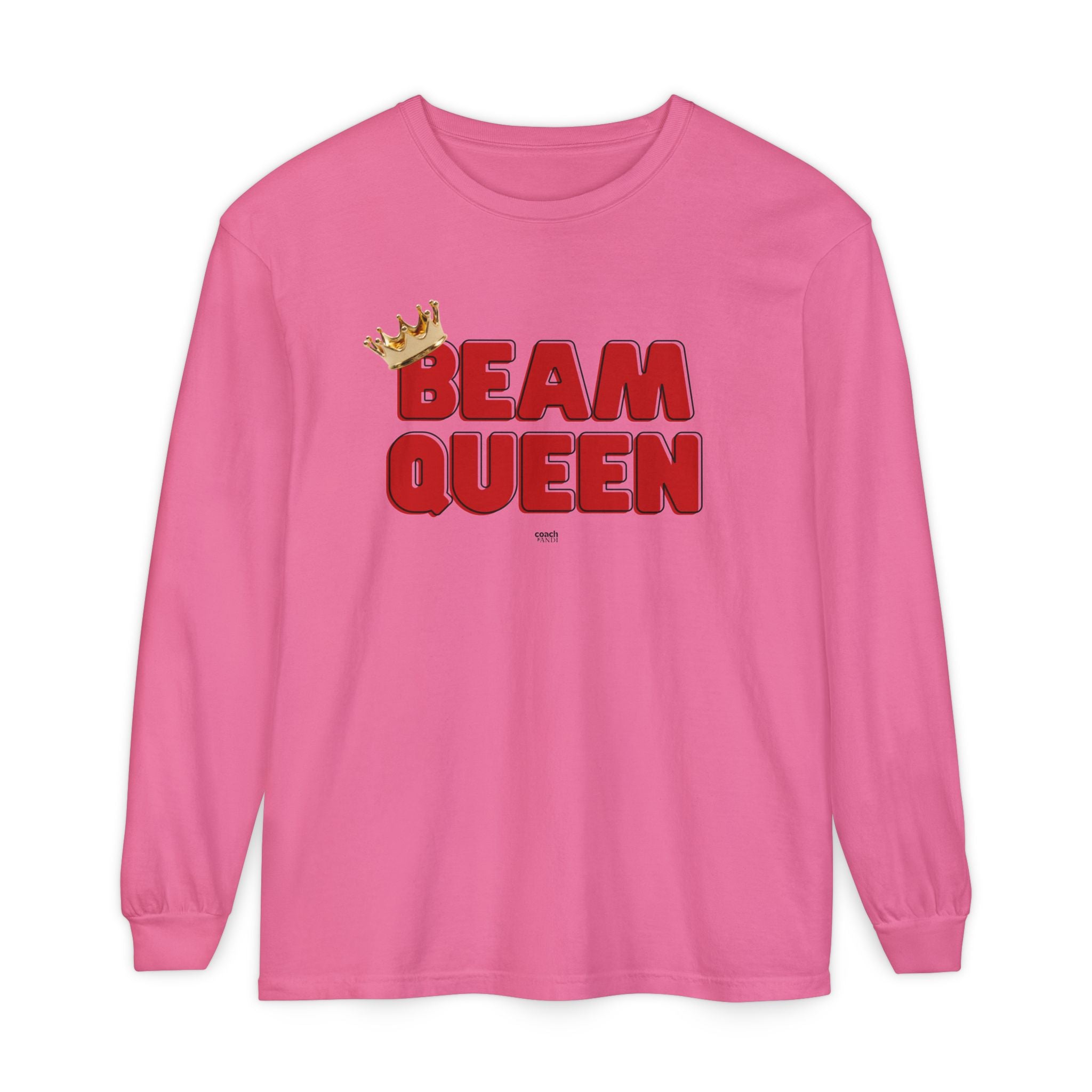Beam Queen - Red/Black (Adult Long Sleeve Shirt)