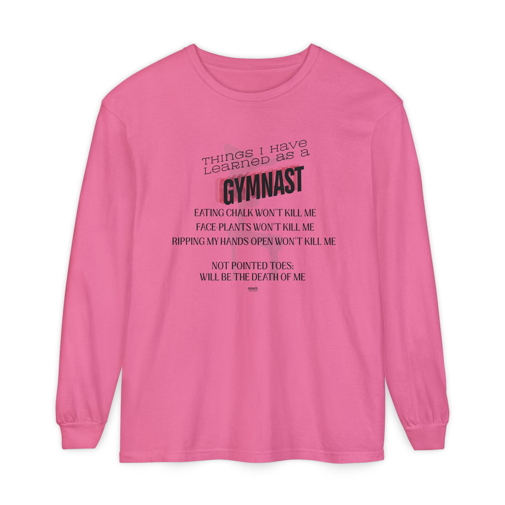 Things I Learned as a Gymnast Long Sleeve Shirt - Red (Adult)