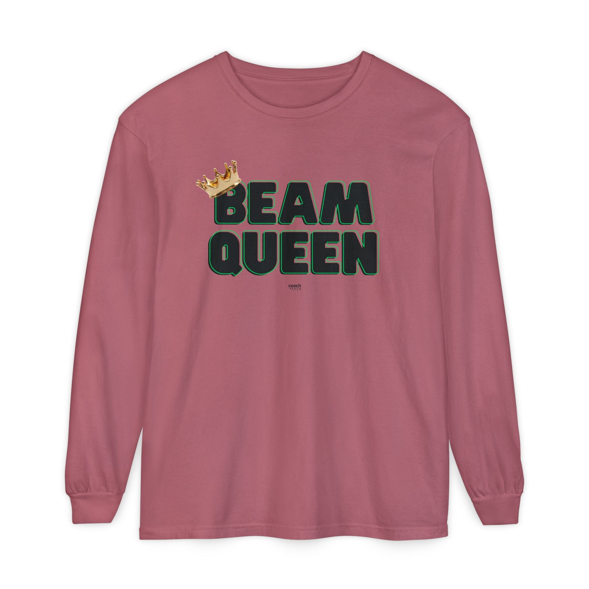 Beam Queen - Black/Green (Adult Long Sleeve Shirt)