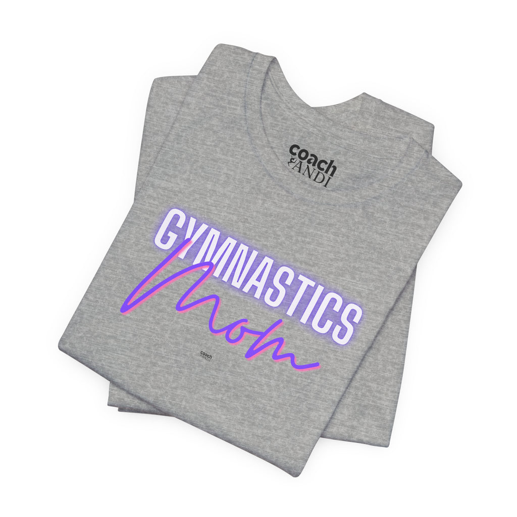 Glow Gym Mom Tshirt - Purple/Pink (Adult)
