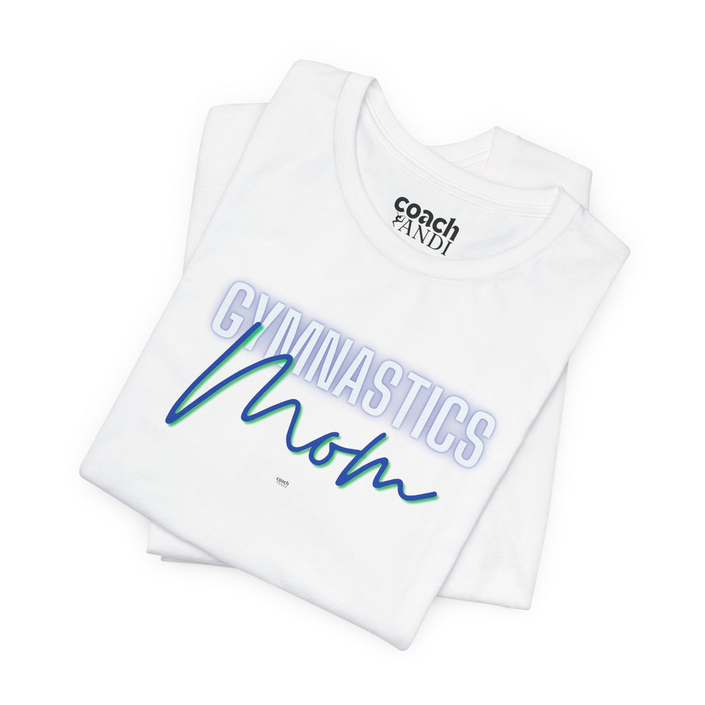 Glow Gym Mom Tshirt - Blue/Green (Adult)