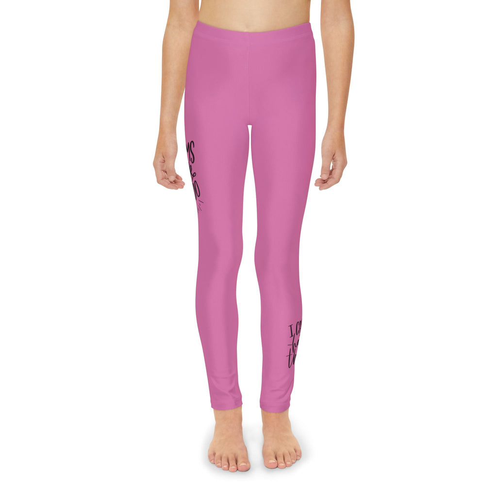 Dreams Dont Work Hard, You Do- Pink (Youth Full-Length Leggings (AOP)