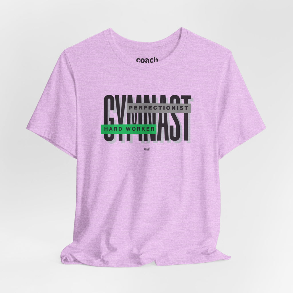 Gymnast Hard Worker Tshirt - Green (Adult)