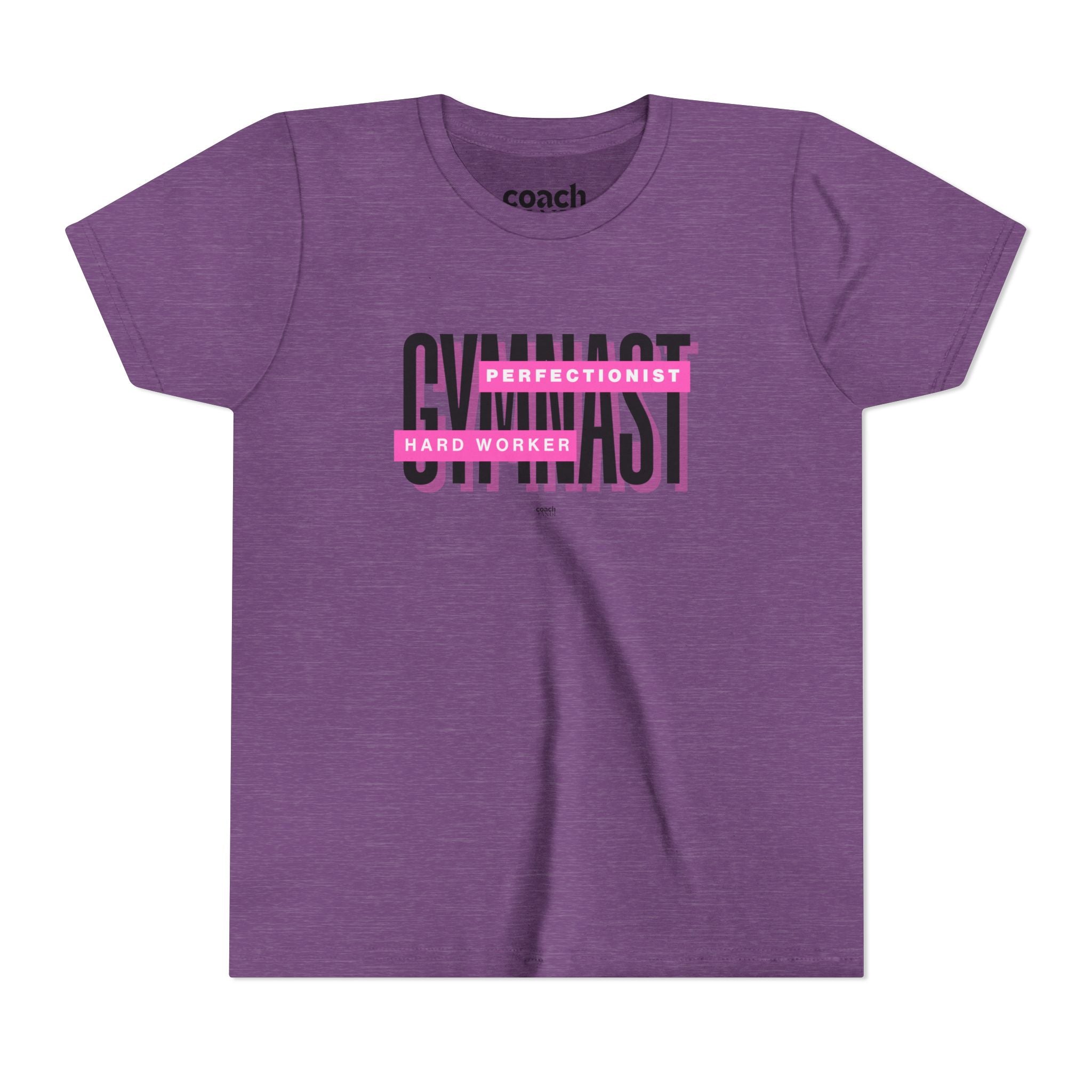 Gymnast Hard Worker Tshirt - Pink (Youth)