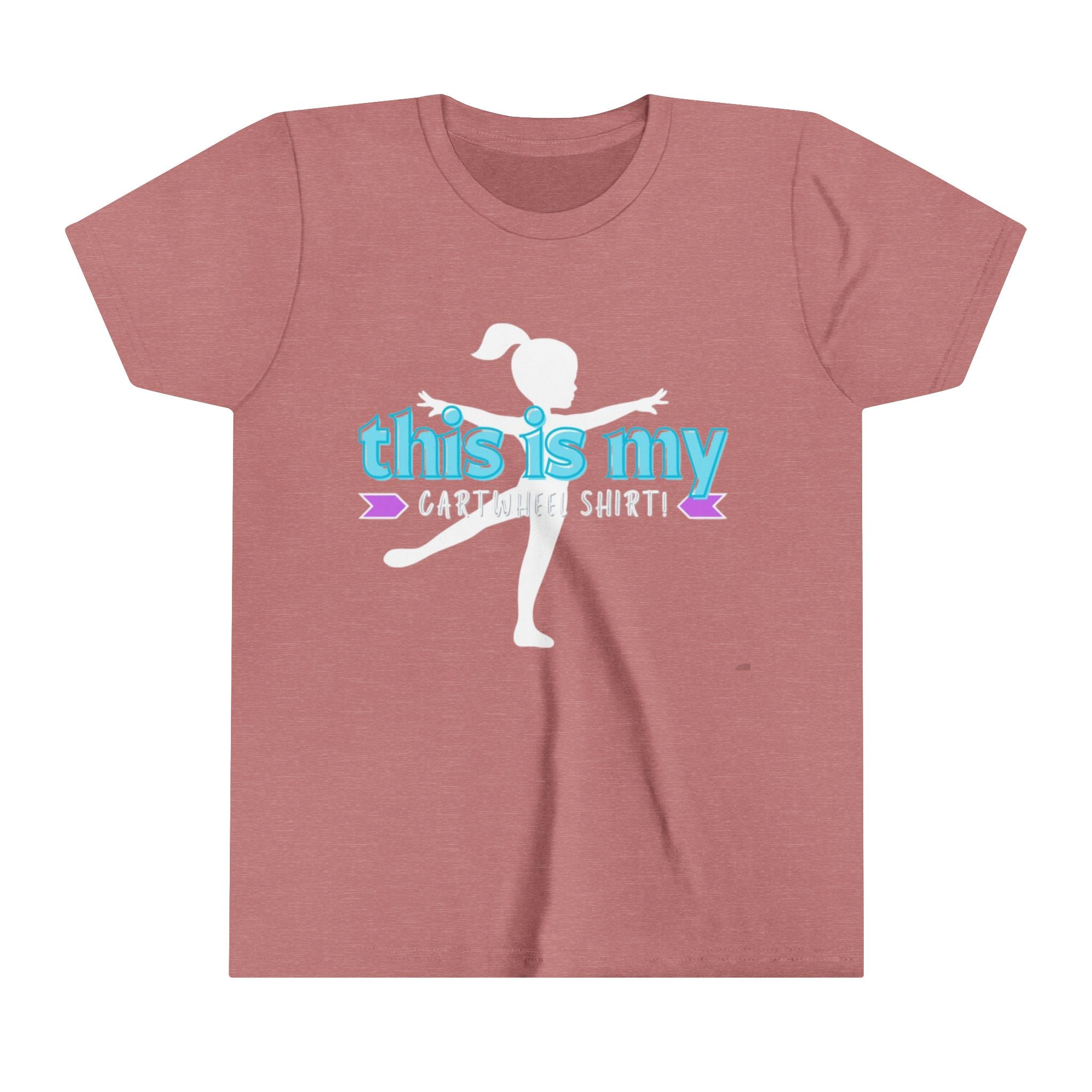 My Cartwheel Shirt-Turquoise (Youth Short Sleeve Tee)