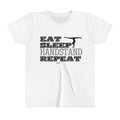 Eat, Sleep, Handstand, Repeat (Youth Short Sleeve Tee)