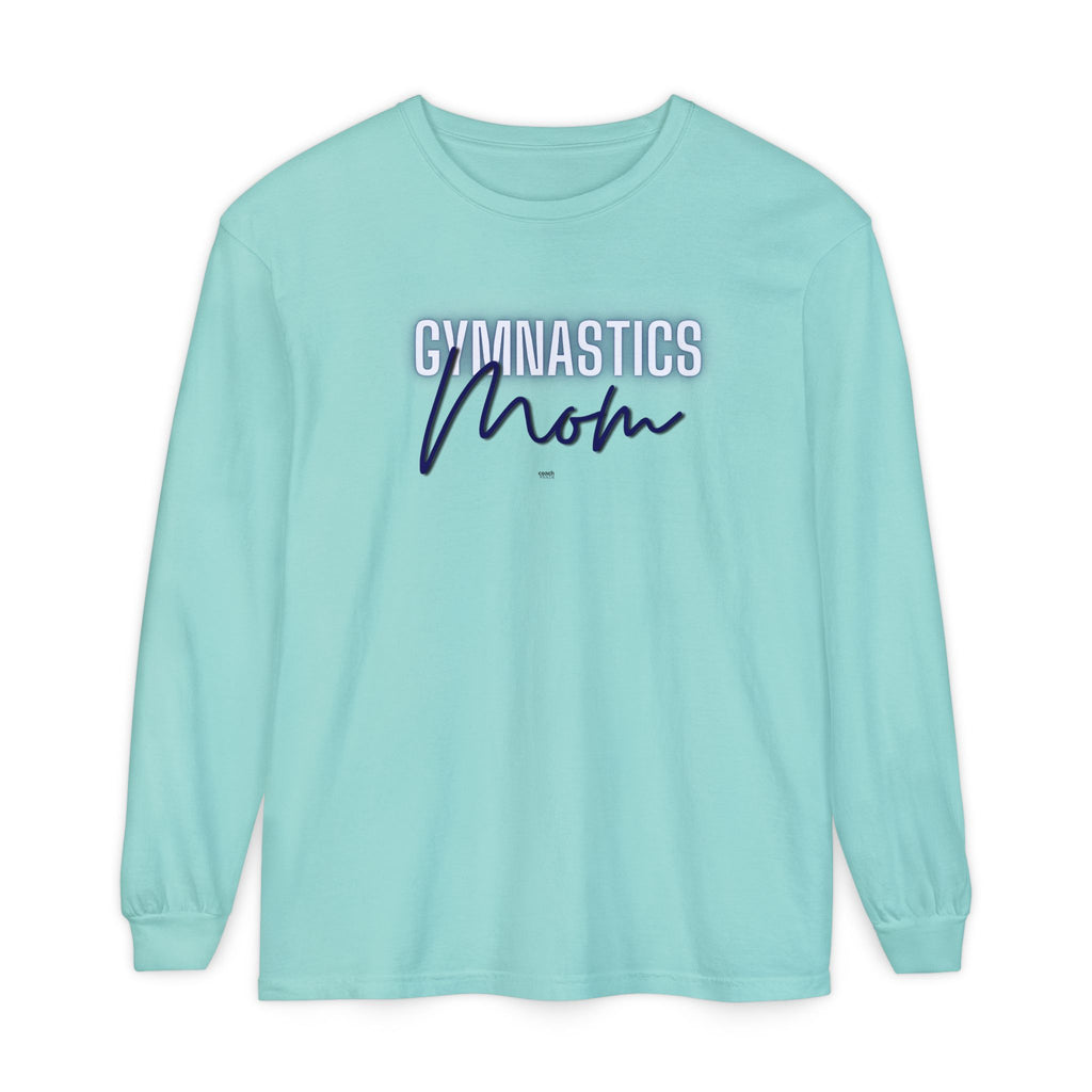 Glow Gym Mom Long Sleeve Shirt - Blue (Adult)