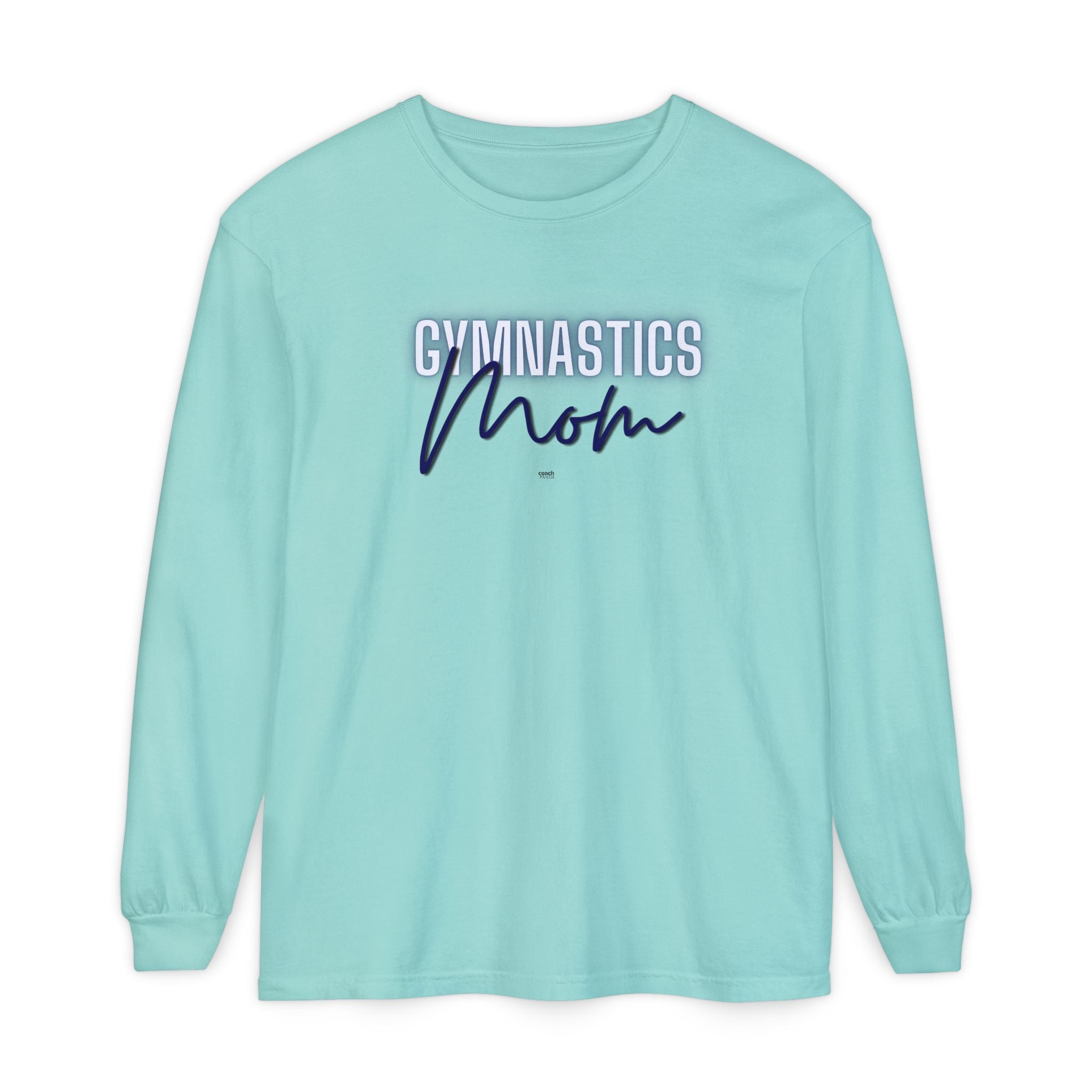 Glow Gym Mom Long Sleeve Shirt - Blue (Adult)