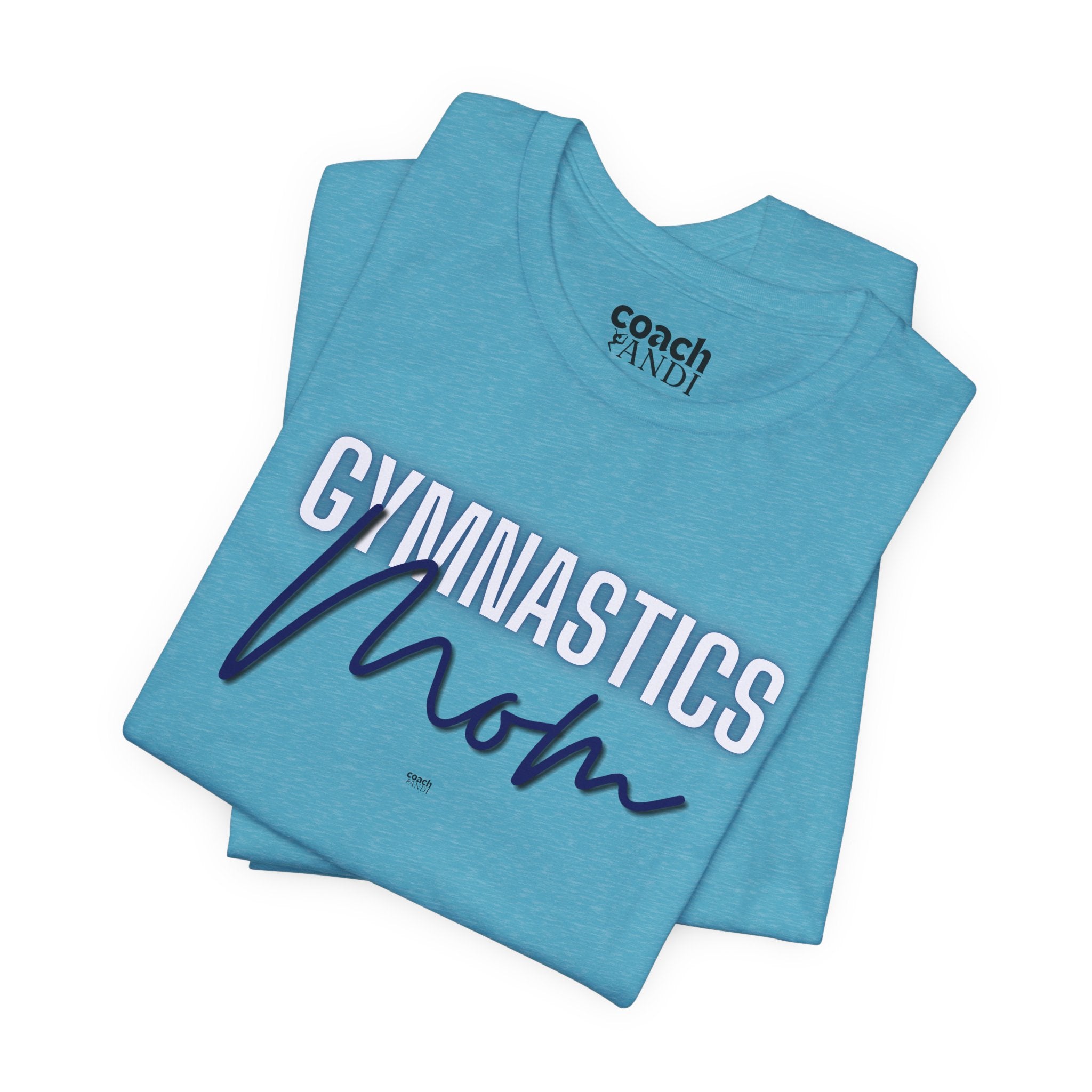 Glow Gym Mom Tshirt - Blue (Adult)