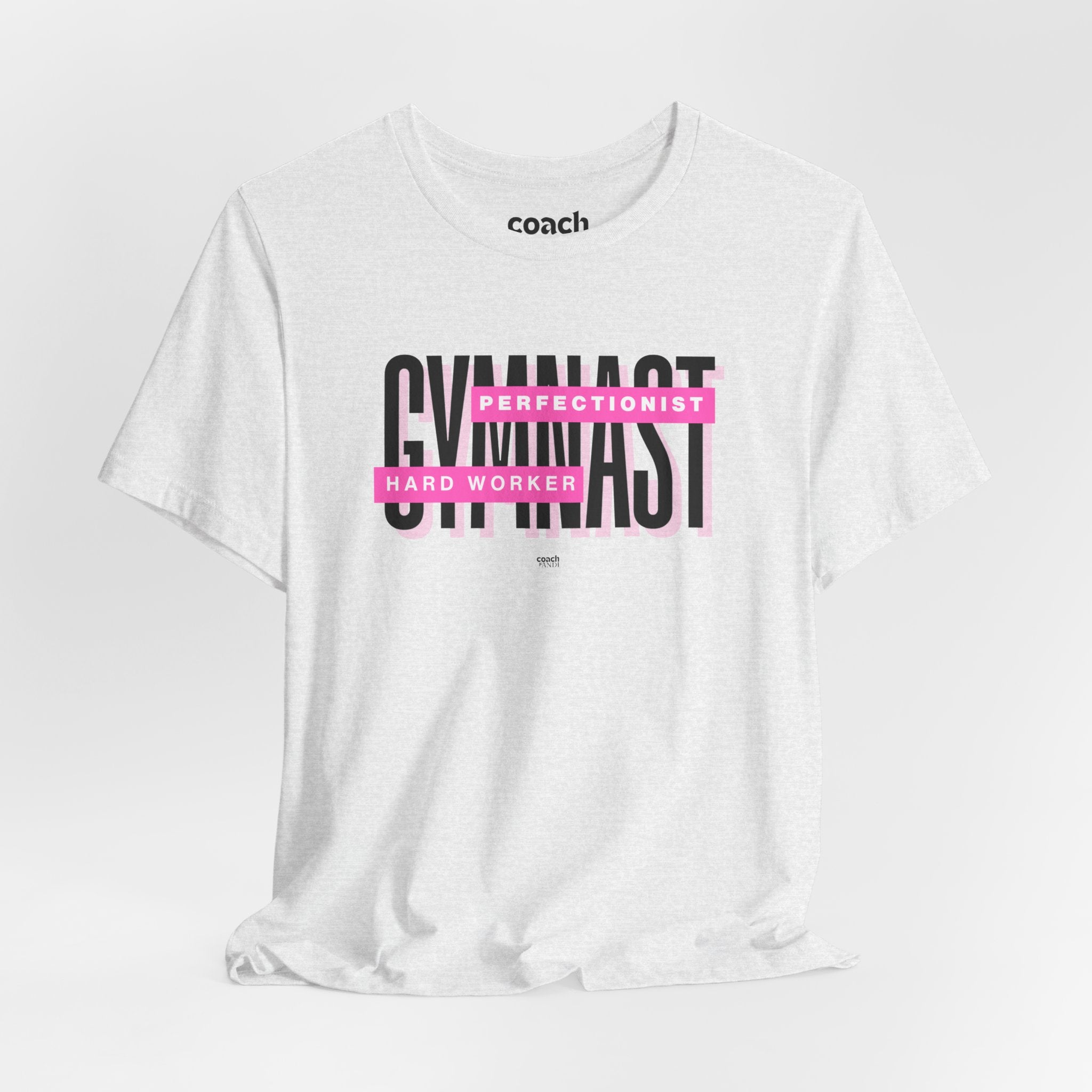 Gymnast Hard Worker Tshirt - Pink (Adult)
